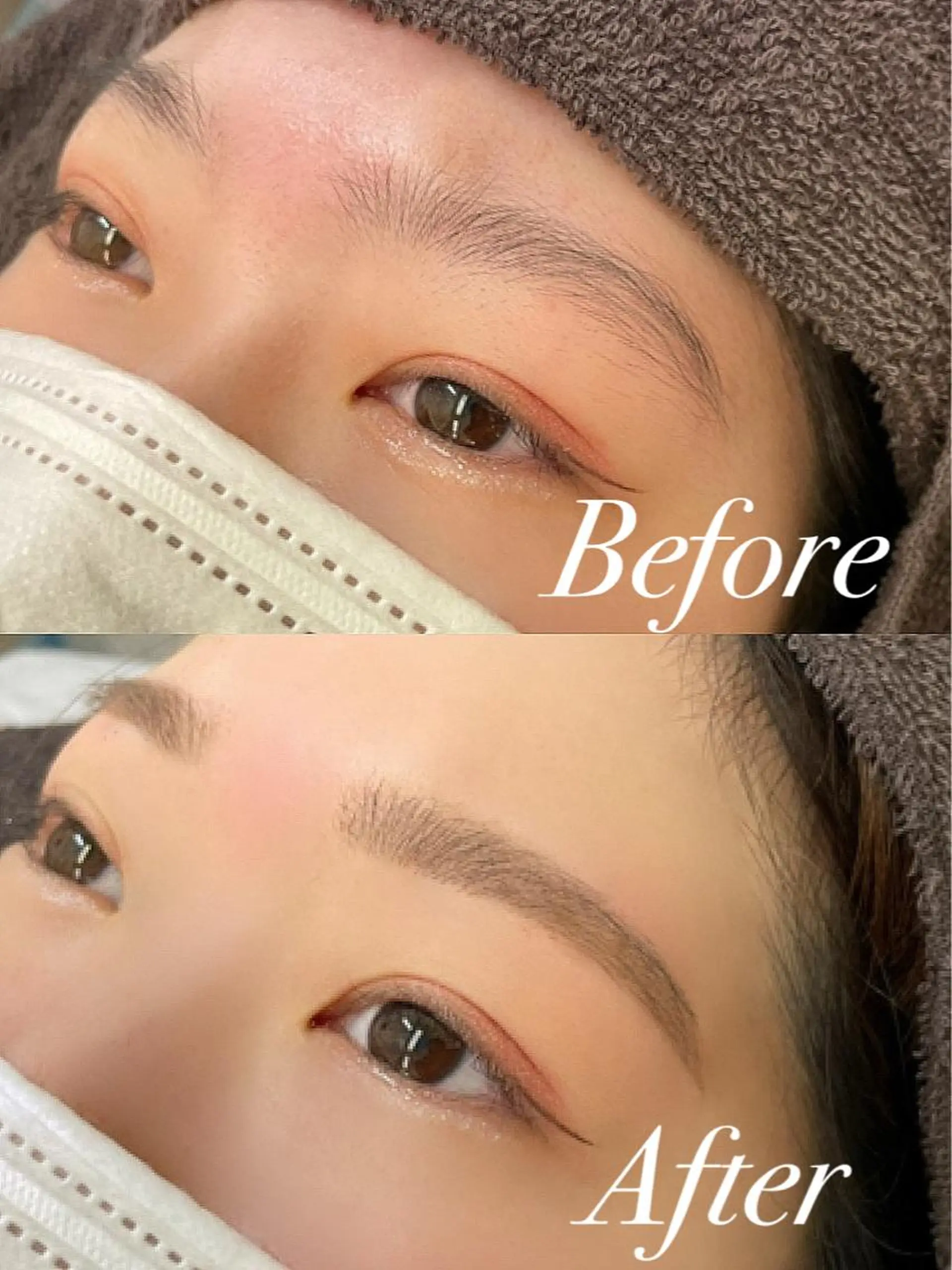 アイブロウ 眉毛ワックス脱毛 💙iL 佐藤萌💙のマツエク・マツパデザイン