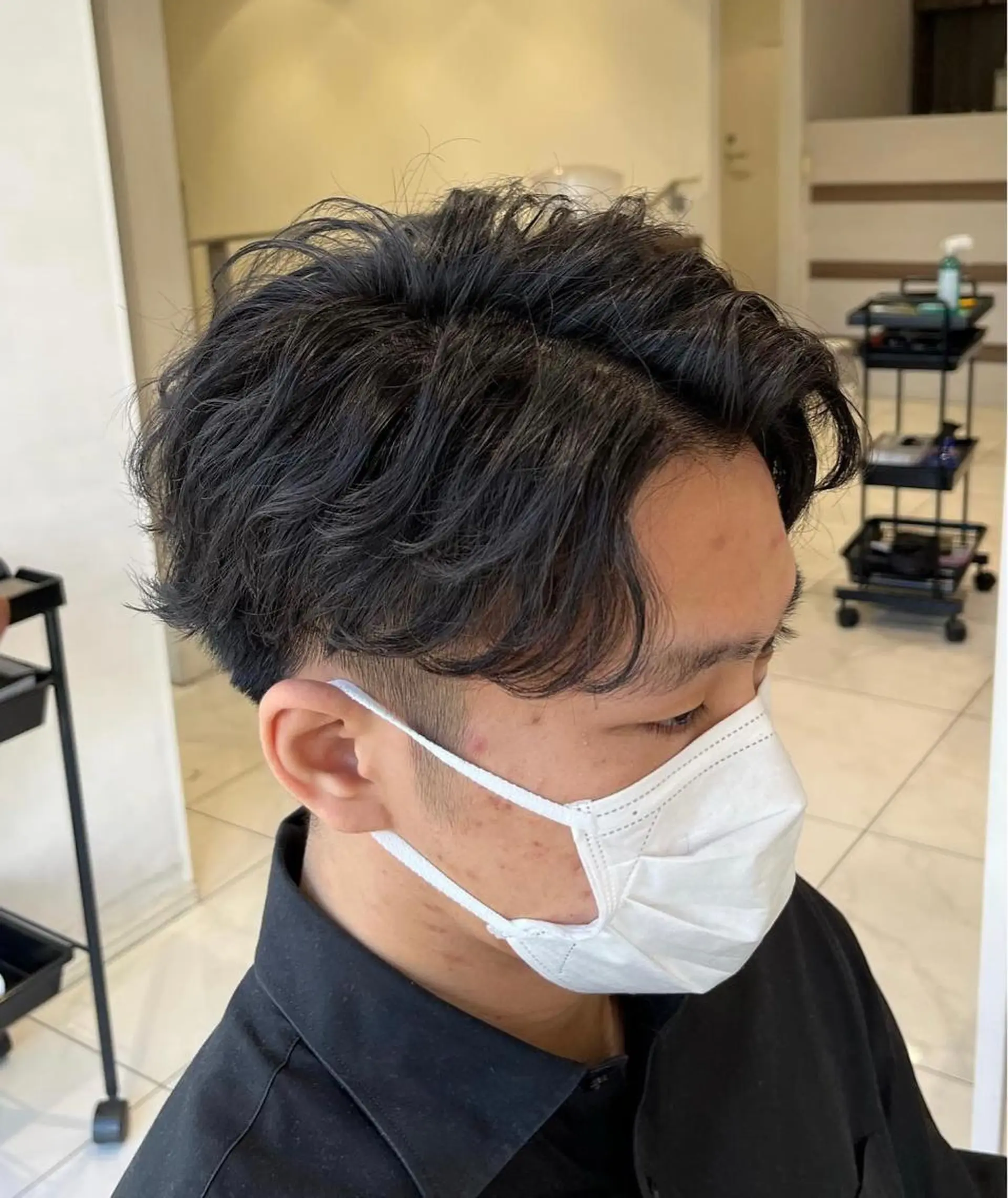 パーマ メンズ カット パーマ 佐々木 拓海のヘアスタイル