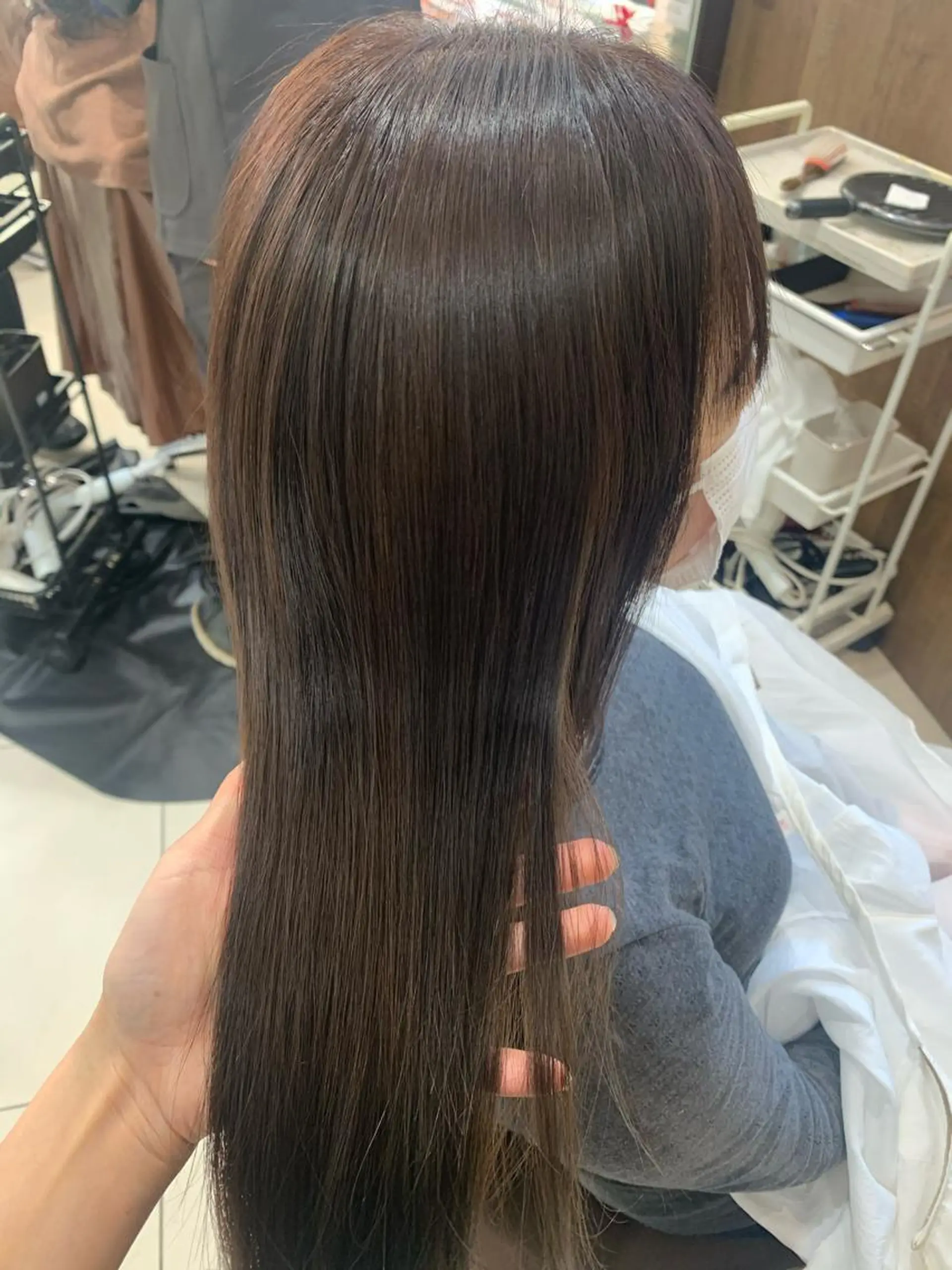 セミロング 美髪×縮毛矯正 水上真由美😘のヘアスタイル