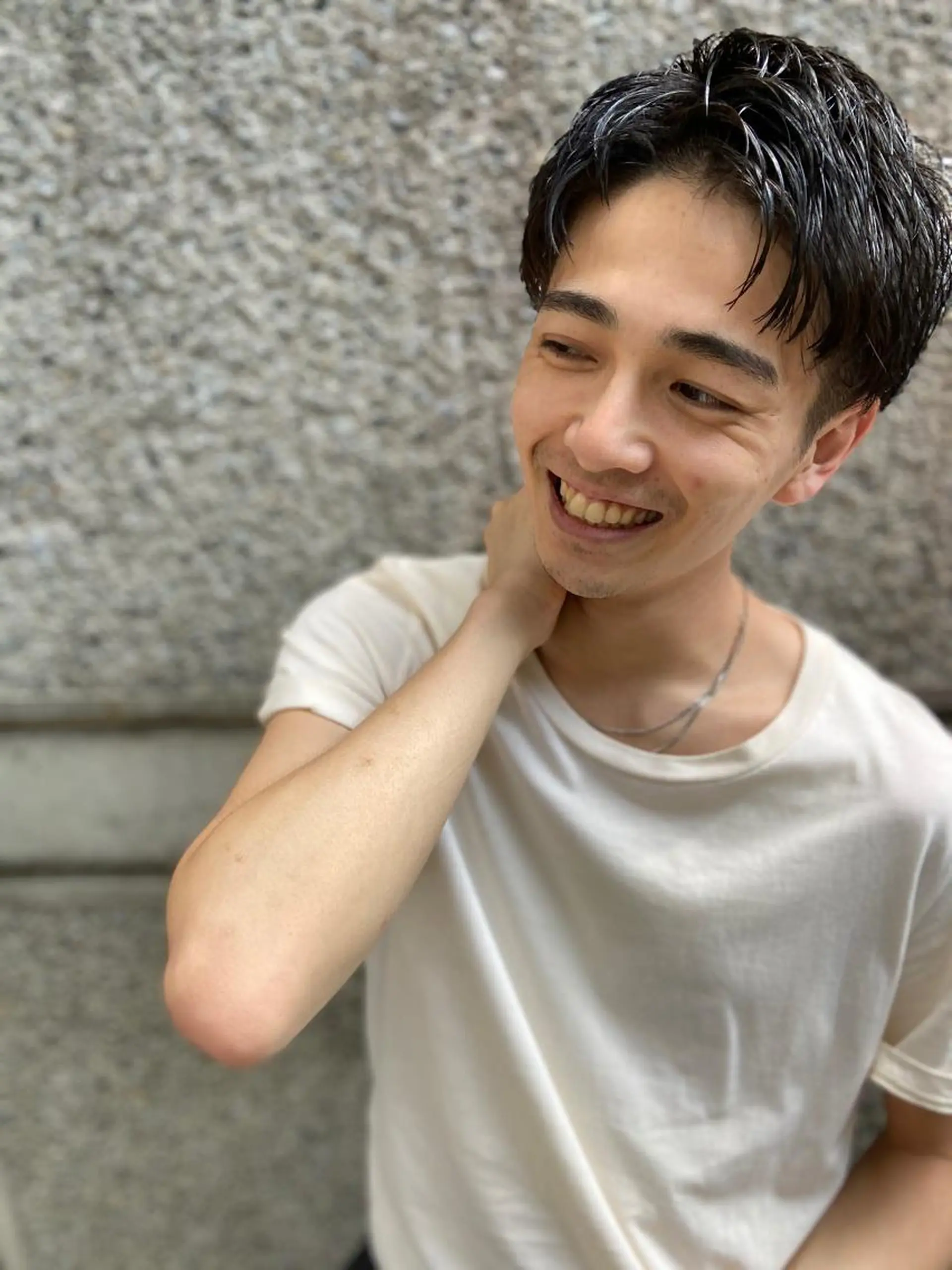 ショート カラー パーマ ヘアアレンジ メンズ ショートヘア カット CHIC share salon所属・ちこ .のヘアスタイル