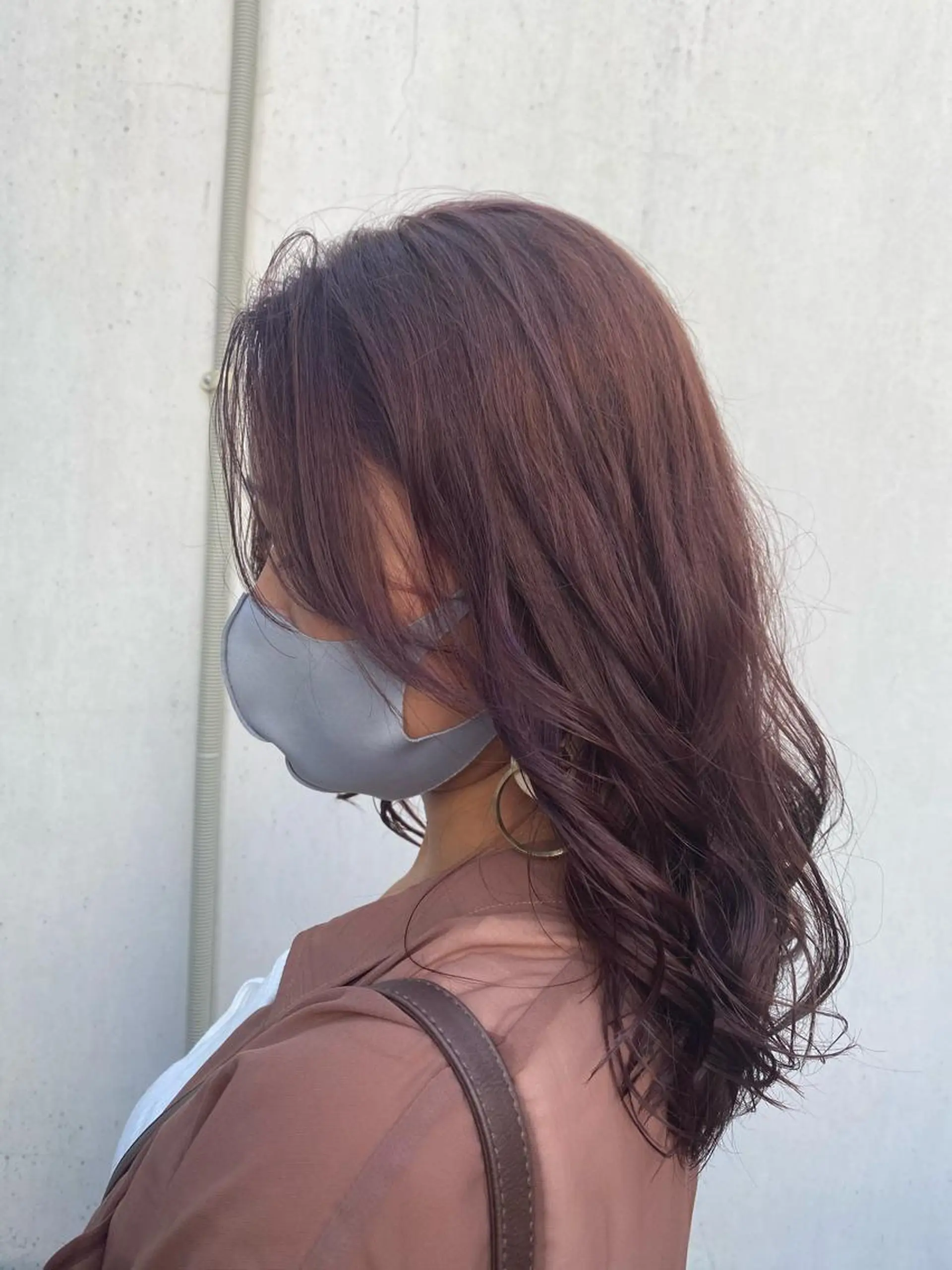 ロング カラー ヘアアレンジ ブラウンカラー ラベンダーカラー ラベンダーピンク ピンクカラー 丸谷 みくのその他イメージ