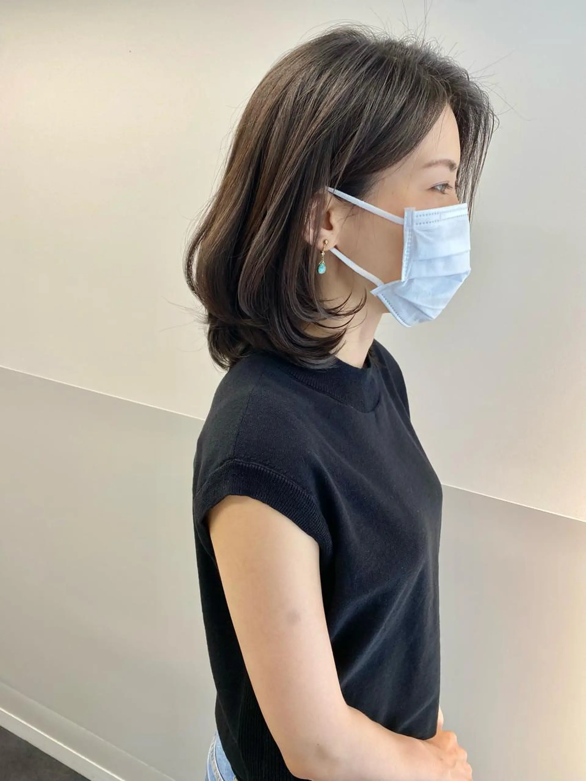 ミディアム カラー ヘアアレンジ ミディアムレイヤー レイヤーカット カット ヘアカラー トリートメント ヘッドスパ SALOWIN銀座VORT所属・小林 佳祐のヘアスタイル
