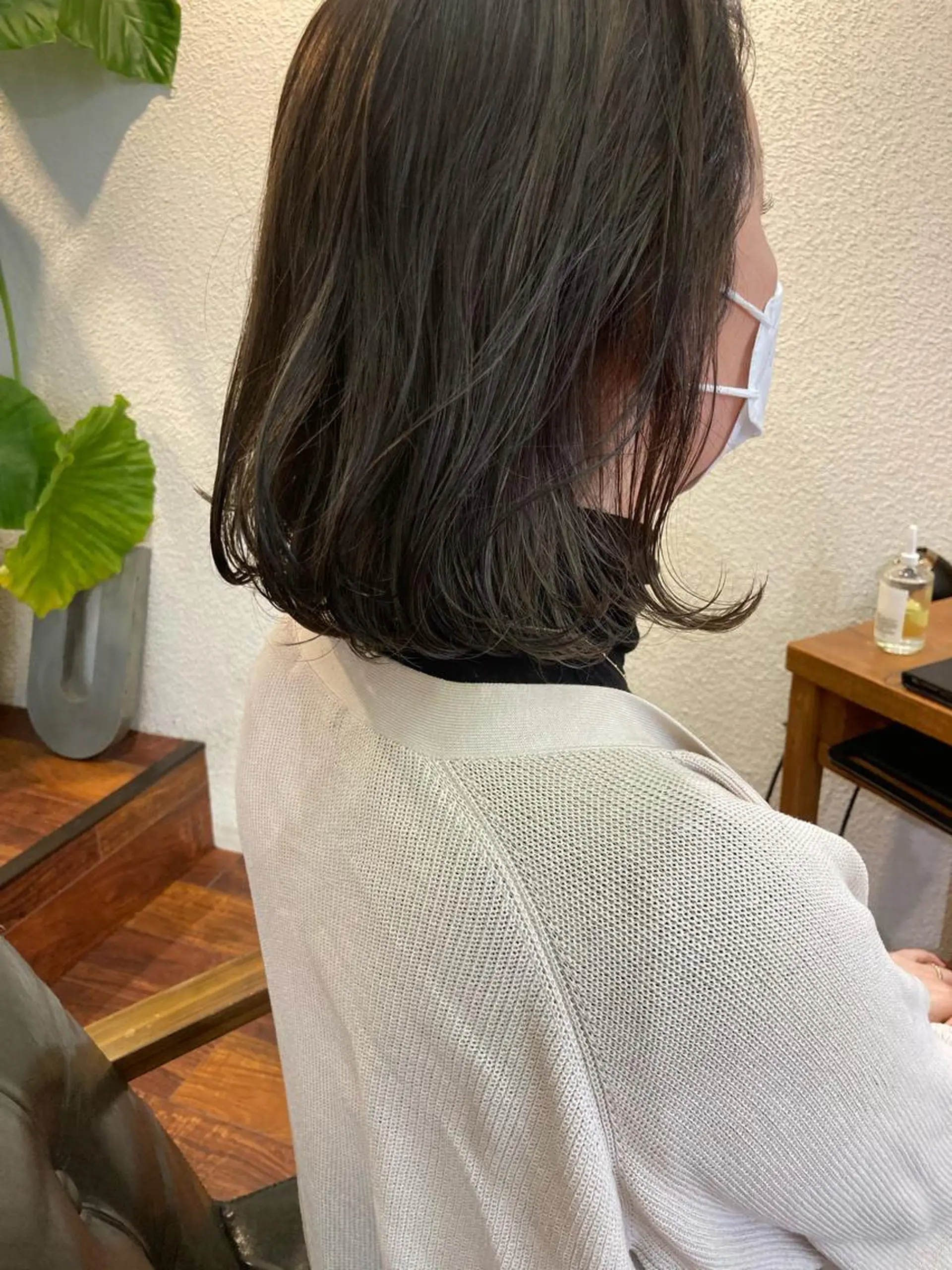 ミディアム カラー ハイライトカラー ハイライト ヘアカラー 小木曽智美 /ボブ/ショートのヘアスタイル