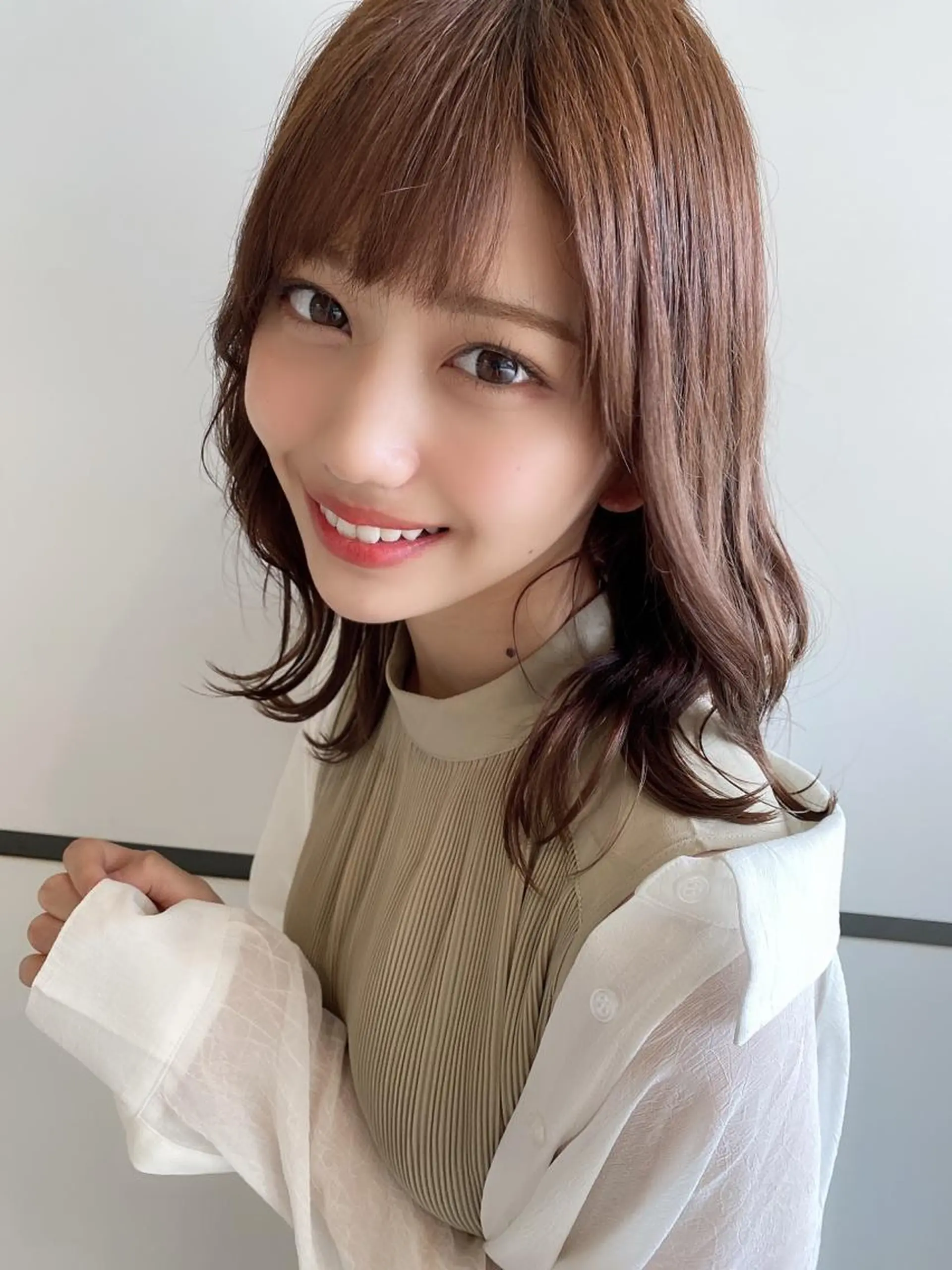 ミディアム カラー 女性が憧れる ショート/角田愛和のヘアスタイル