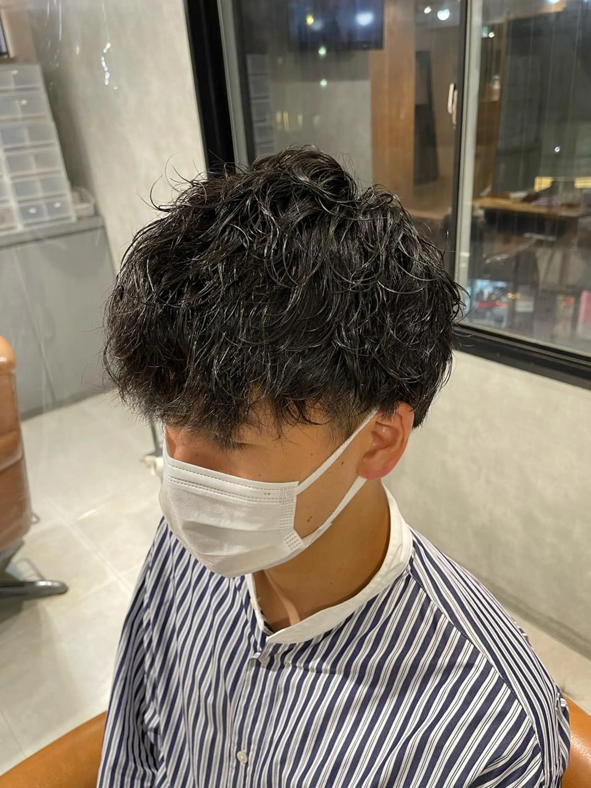 メンズ メンズブリーチ メンズハイトーン メンズインナーカラー メンズ韓国風 メンズウルフカット カット パーマ ブリーチ/ハイトーン ベージュ/daikiのヘアスタイル