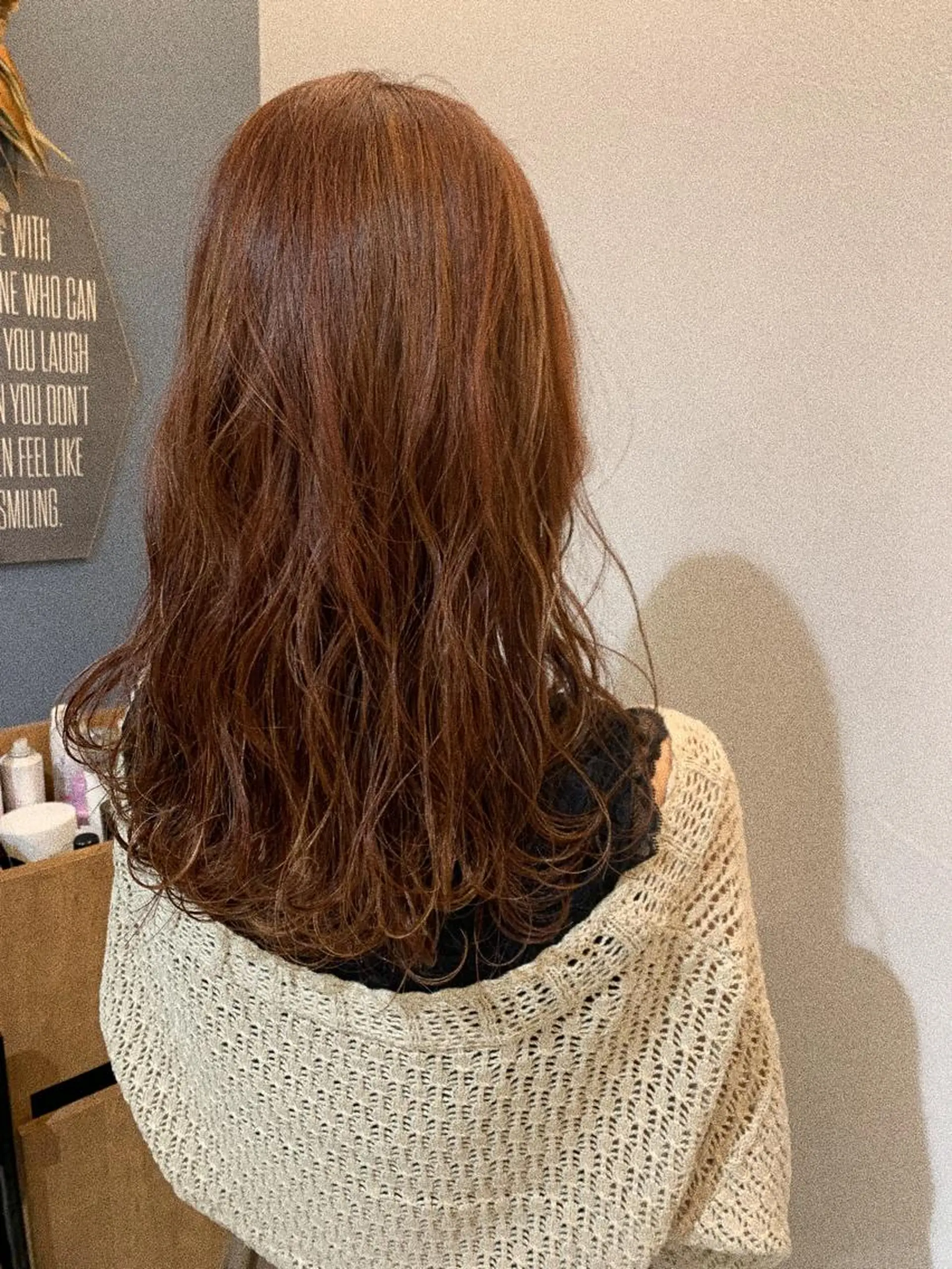 ロング カラー ピンクカラー 船津 佳奈美のヘアスタイル