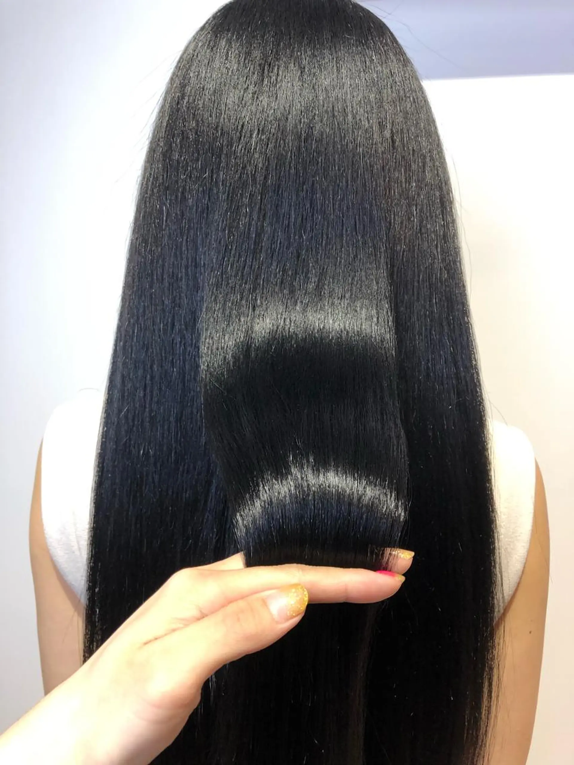 ロング カラー カット ヘアカラー トリートメント 青野 文香のヘアスタイル