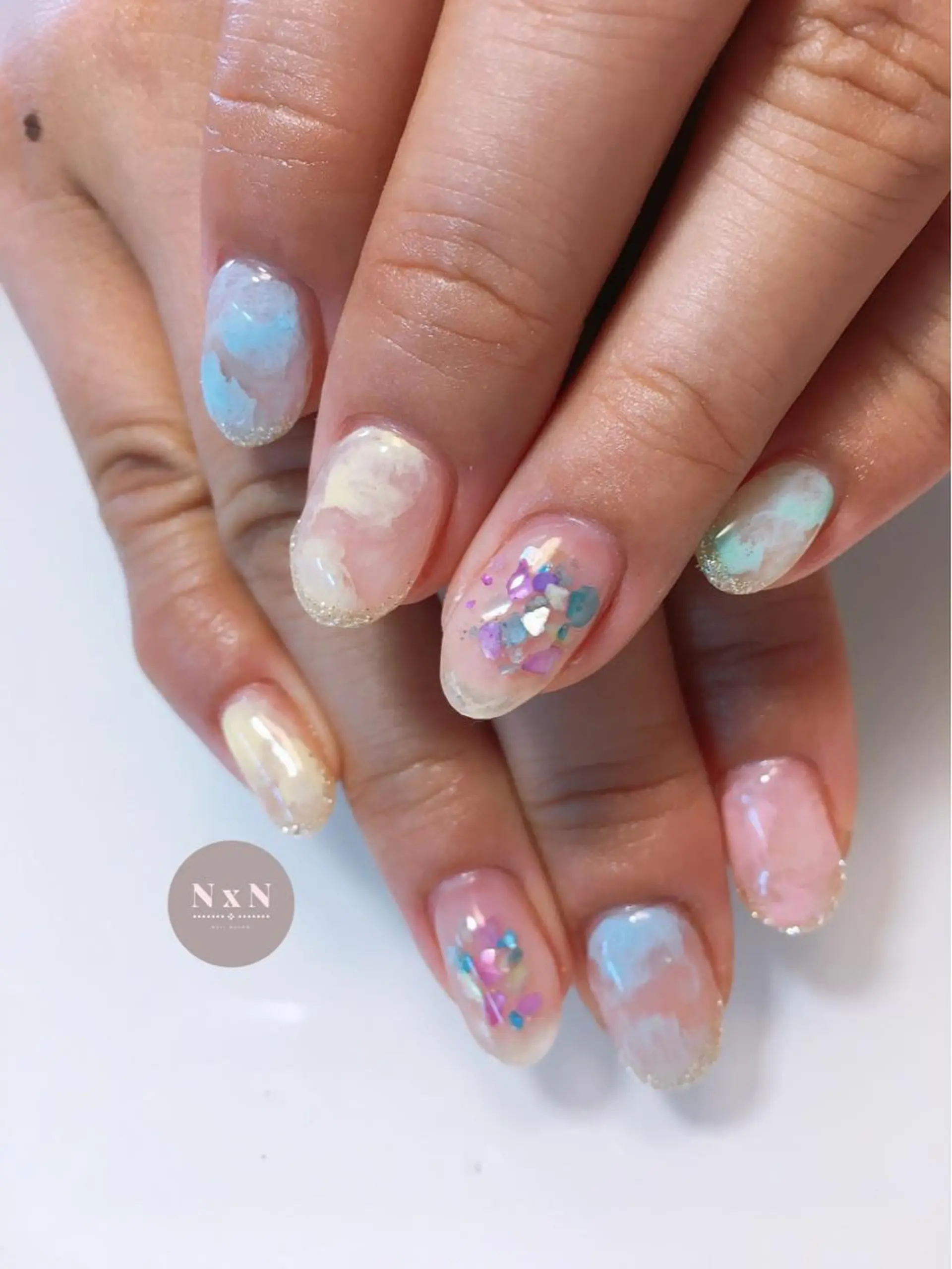 ネイル ジェルネイル ぷっくりネイル nail salon N×Nのネイルデザイン