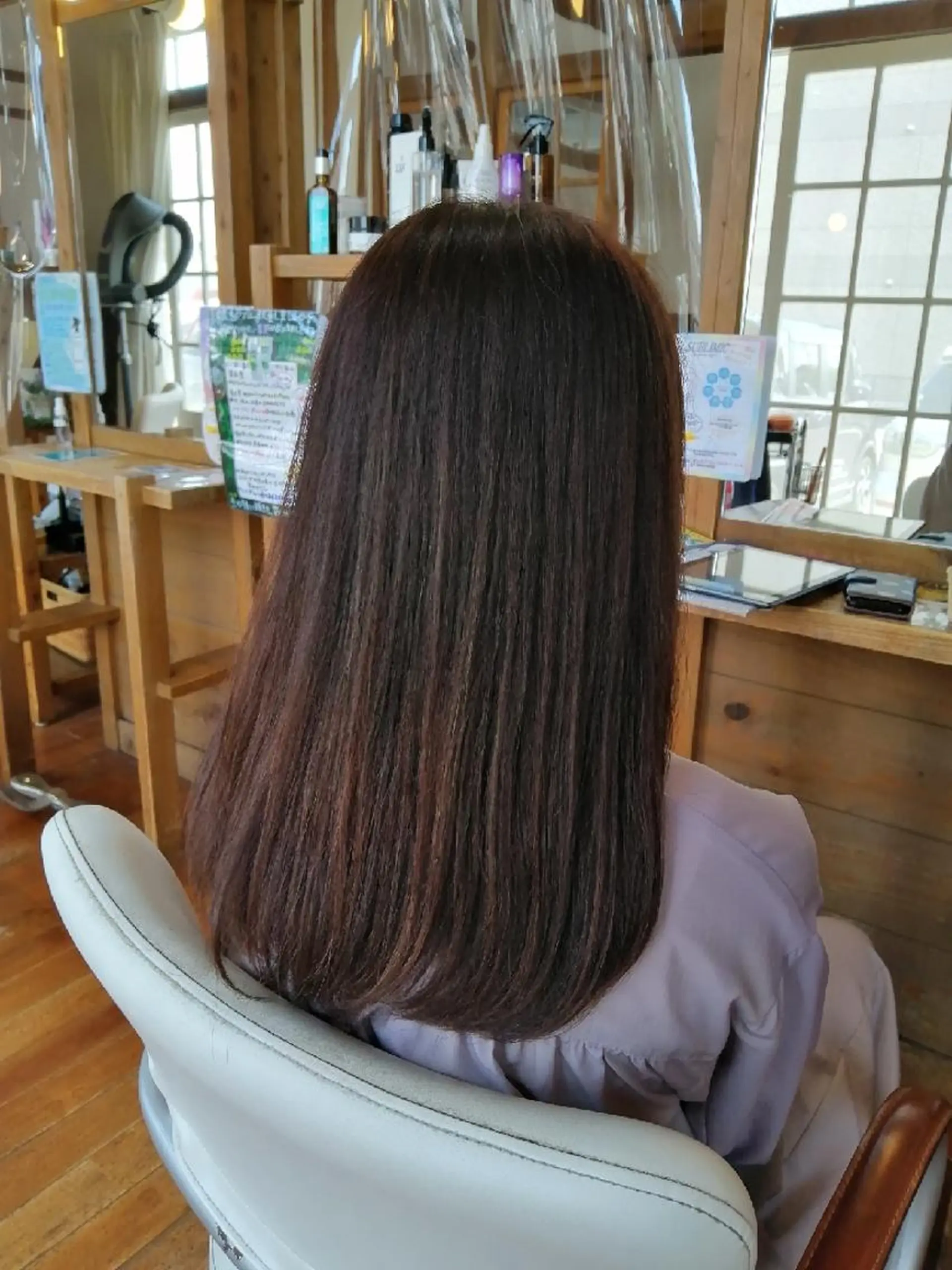 セミロング ヘアカラー 足立 悠輔のヘアスタイル