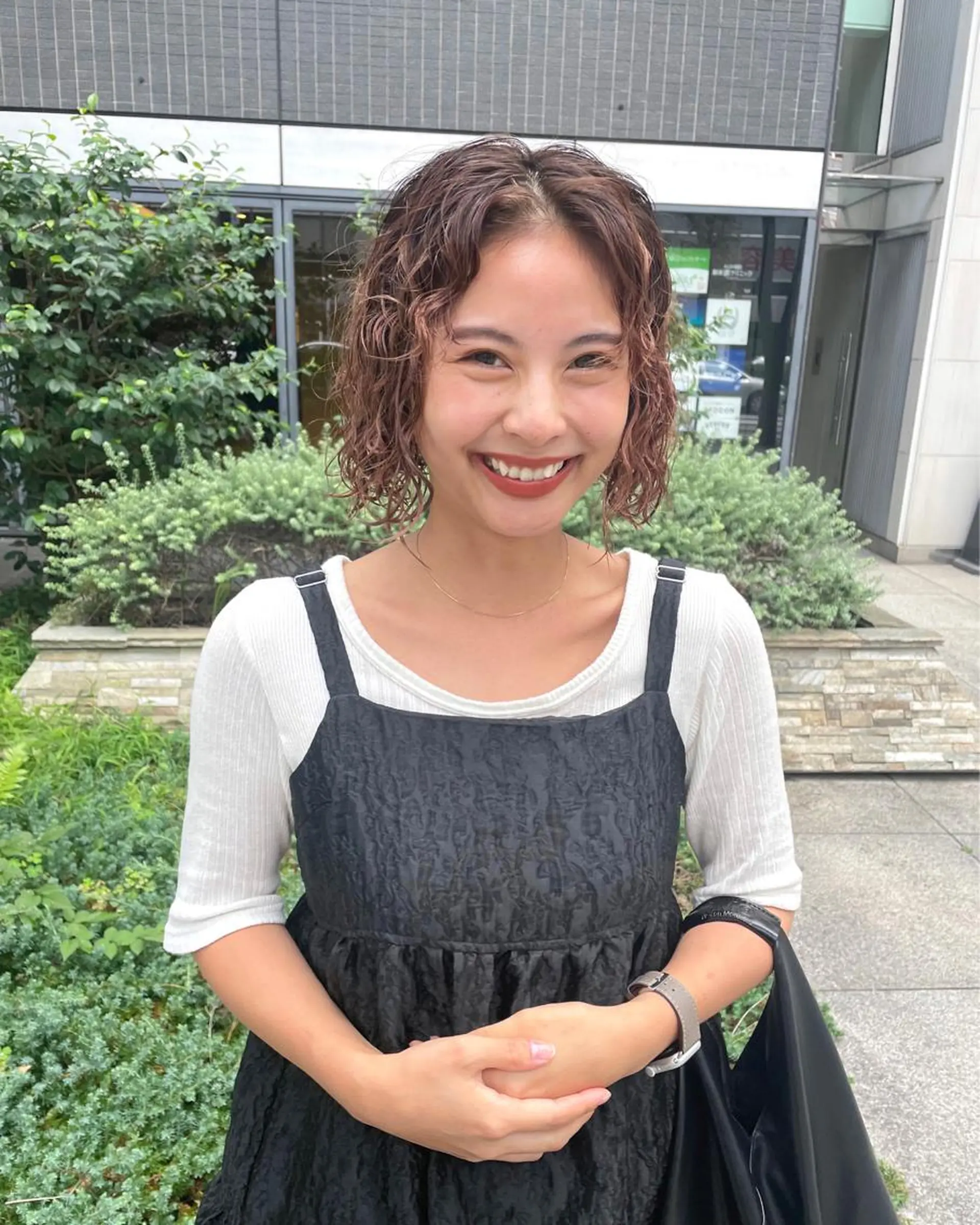 ミディアム カラー パーマ ヘアアレンジ メンズ キッズ ネイル マツエク・マツパ アイブロウ ベージュカラー カット ヘアカラー トリートメント tatsumi/ボブ ウルフ/レイヤーのヘアスタイル