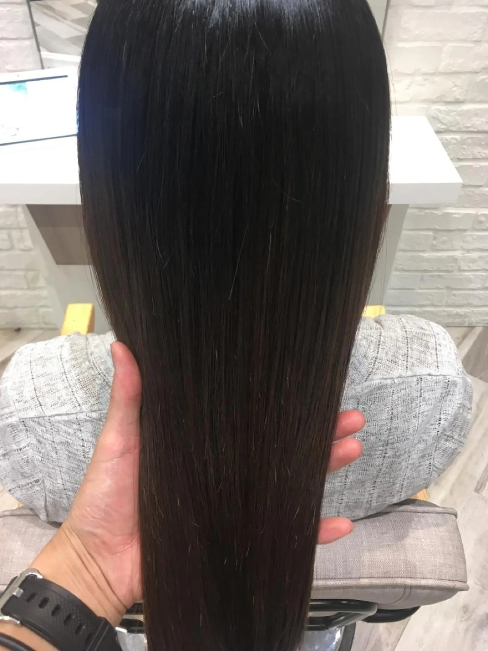 ロング 髪質改善 トリートメント 曲がる縮毛矯正◎高岡 ブリーチ後でも縮毛◎のヘアスタイル