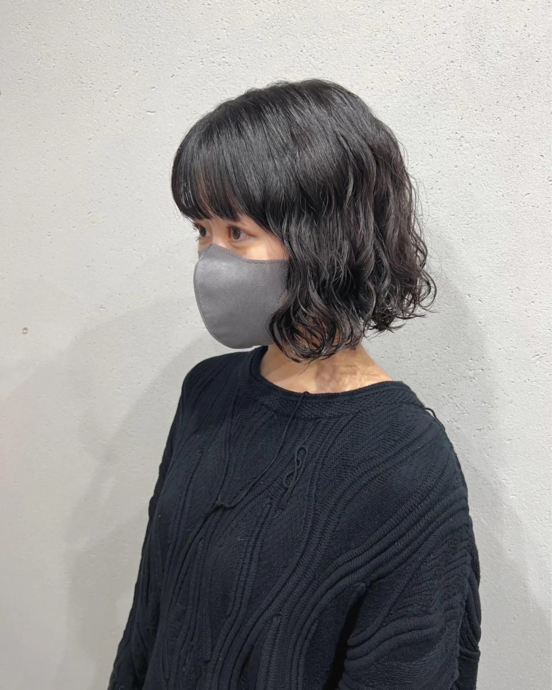 ショート パーマ ボブパーマコテ巻き風 パーマNo1深江秀平のヘアスタイル