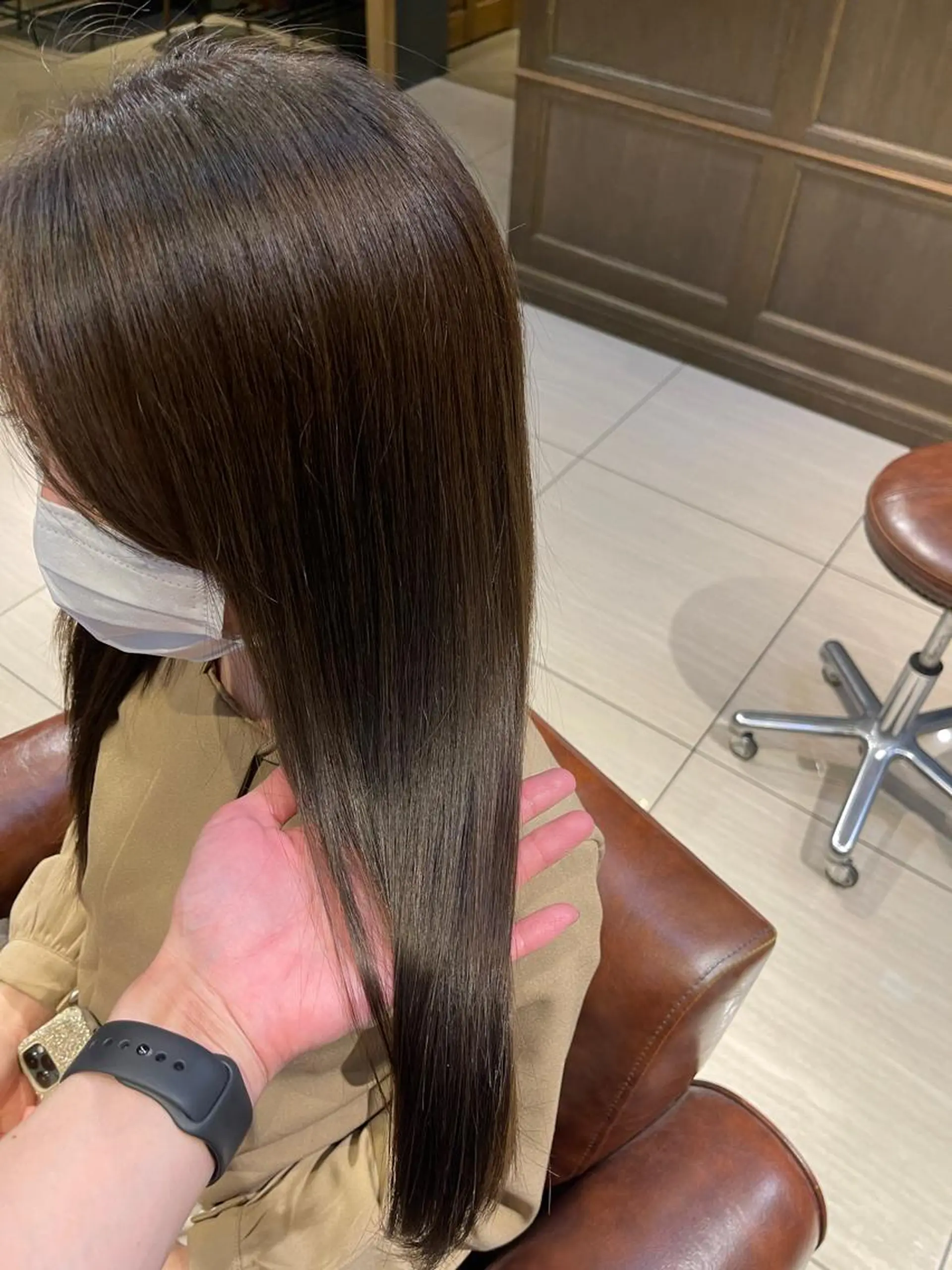 ロング 韓国風ヘア ロング 縮毛矯正 カット ヘアカラー トリートメント 艶カラー/艶髪矯正 LOANA鈴木のヘアスタイル