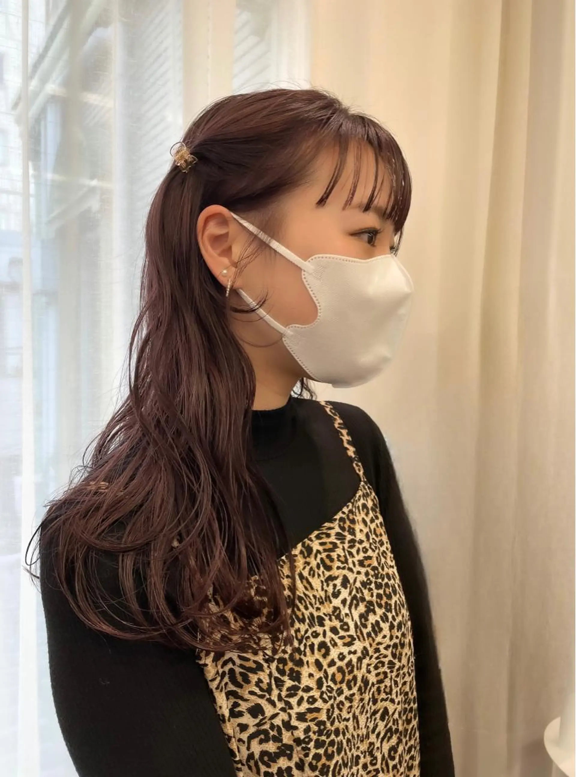 ロング カラー ブリーチ ブリーチなしカラー ピンクカラー パープルカラー おくれ毛 ヘアセット レイヤーカット🎀 kanaのヘアスタイル