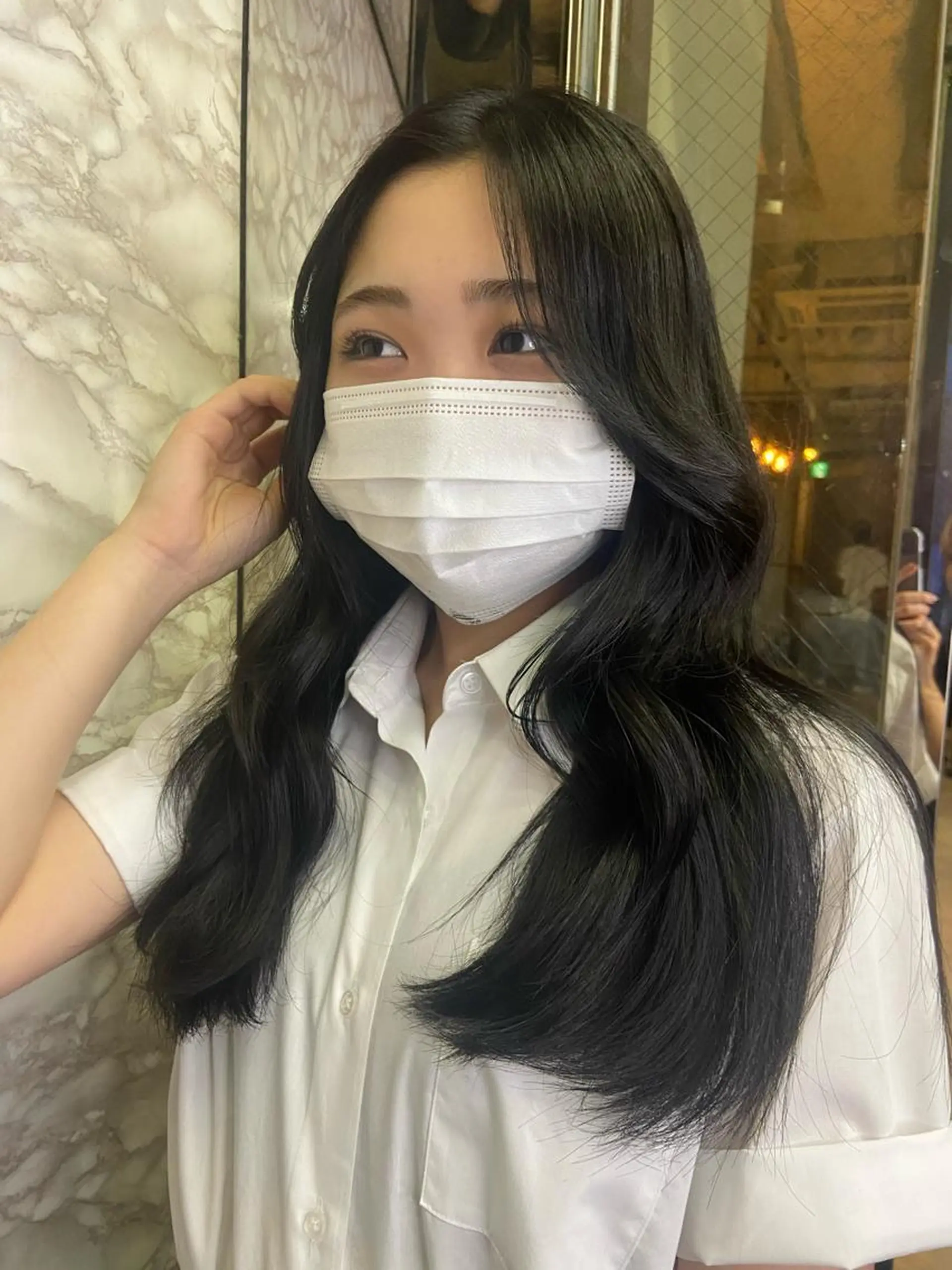 ロング カラー ヘアカラー トリートメント ヘアセット 地毛風艶カラー🌿 喜多夏海のヘアスタイル