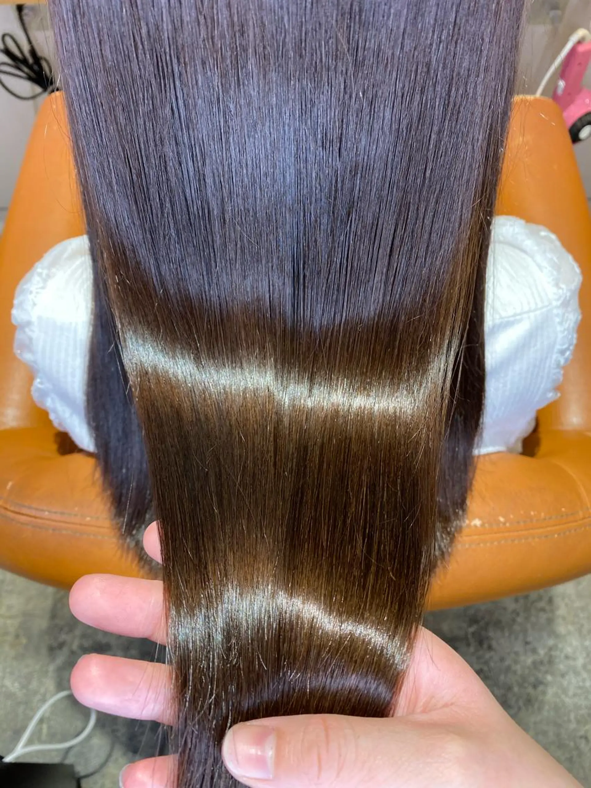 ロング カラー 髪質改善×矯正🫧 韓国ヘアasamiのヘアスタイル