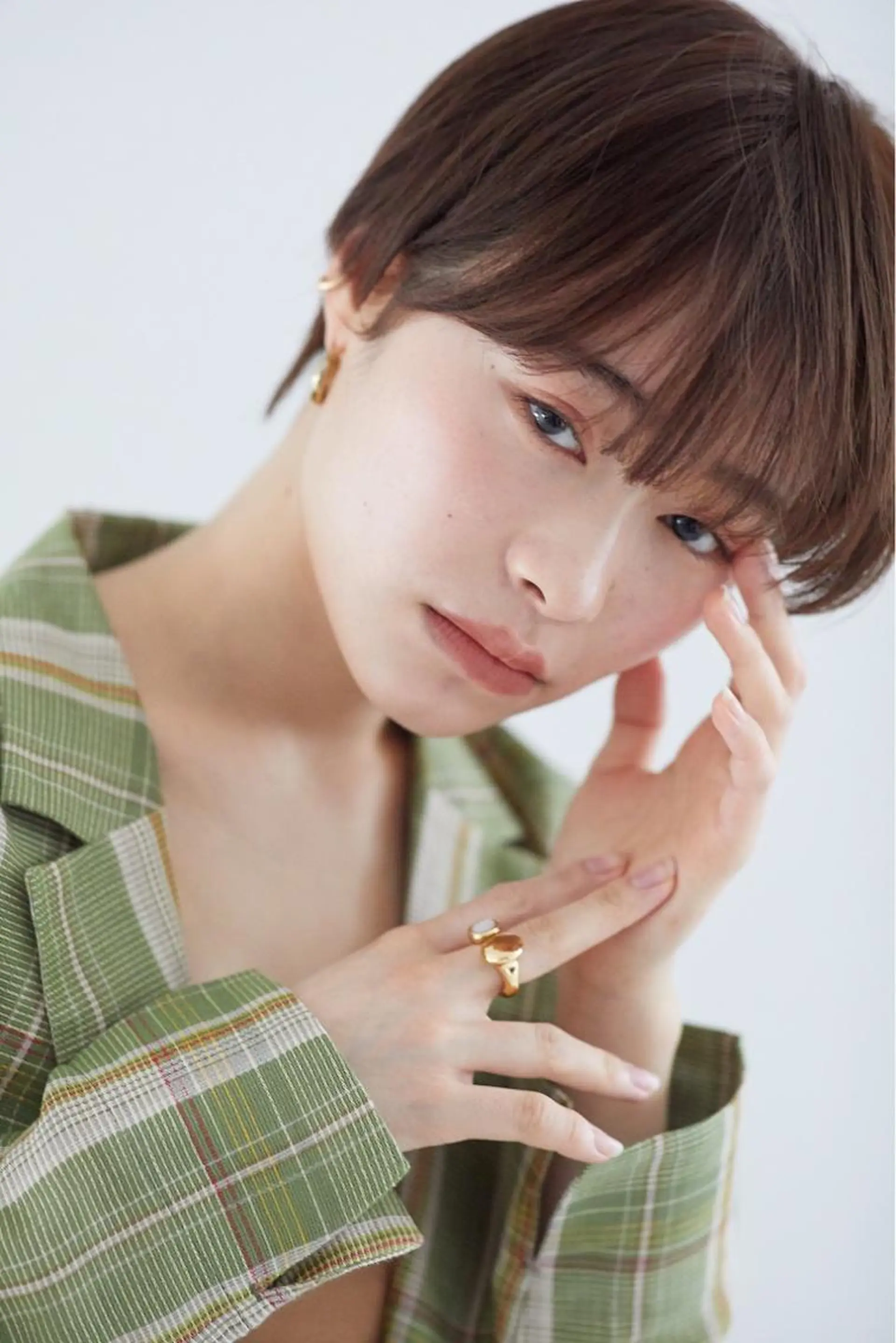 ショート カラー カット ヘアカラー トリートメント ショート ボブ 梅田 木戸健人のヘアスタイル