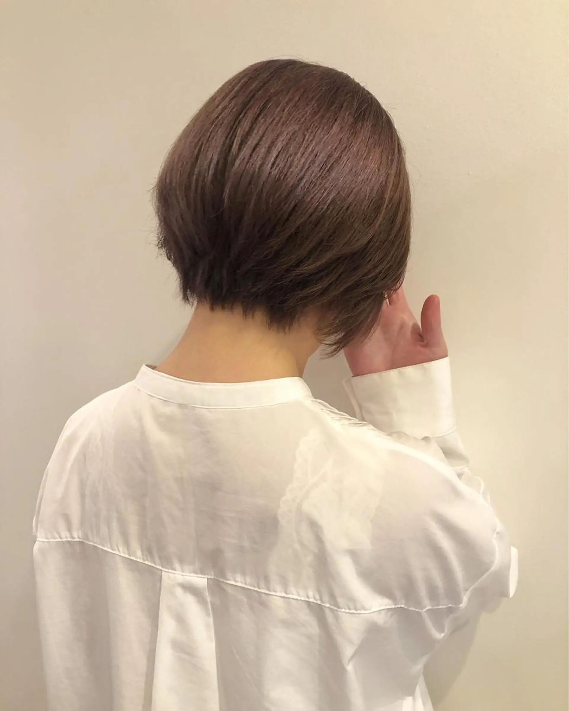 ショート カラー ベージュカラー ブリーチ ミルクティーベージュ ヘアカラー トリートメント お顔まわりカット/ 暖色カラー🍑Amiのその他イメージ