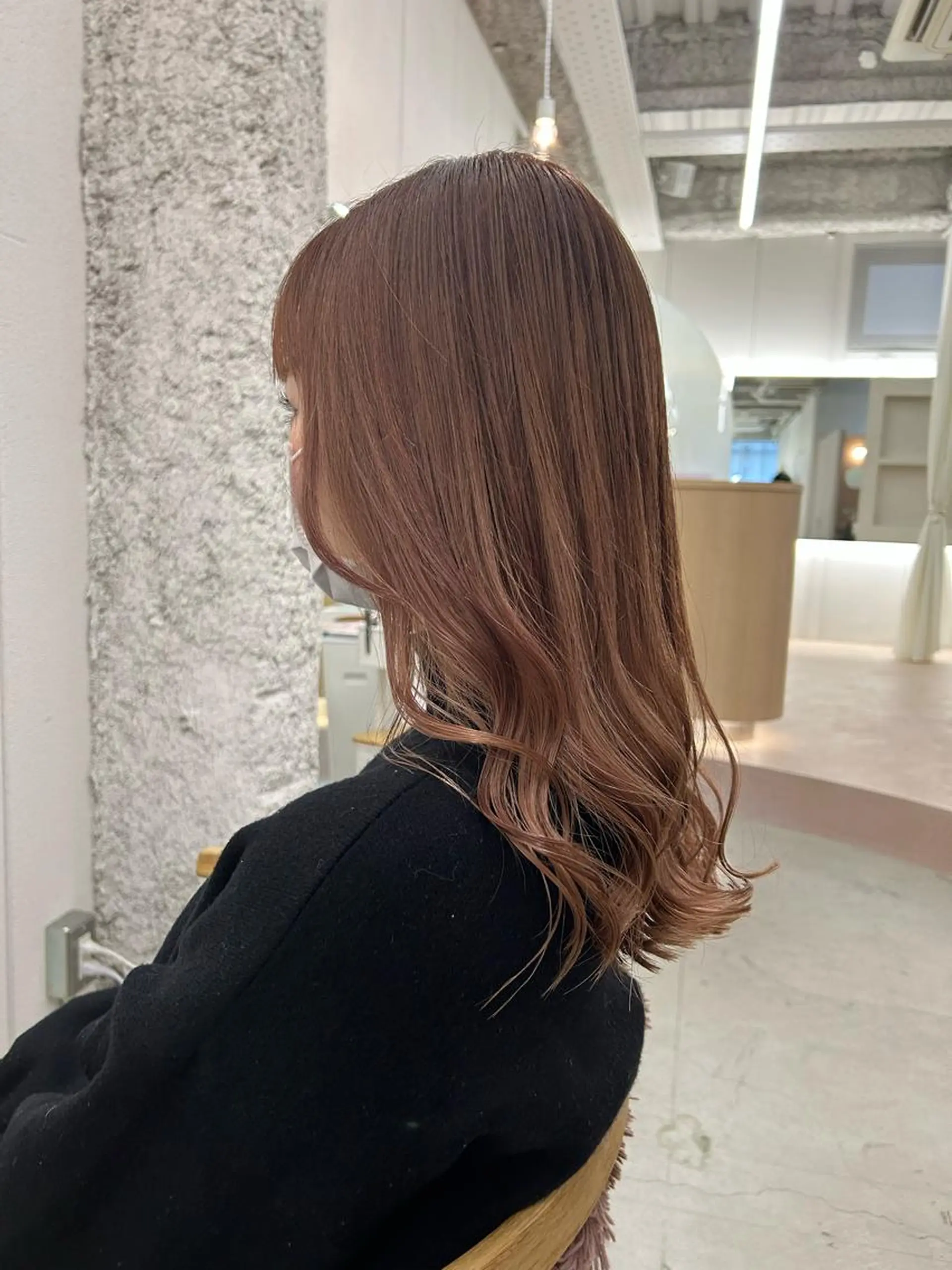 セミロング カット ヘアカラー トリートメント 名古屋/伏見/花屋 併設/不破新のヘアスタイル