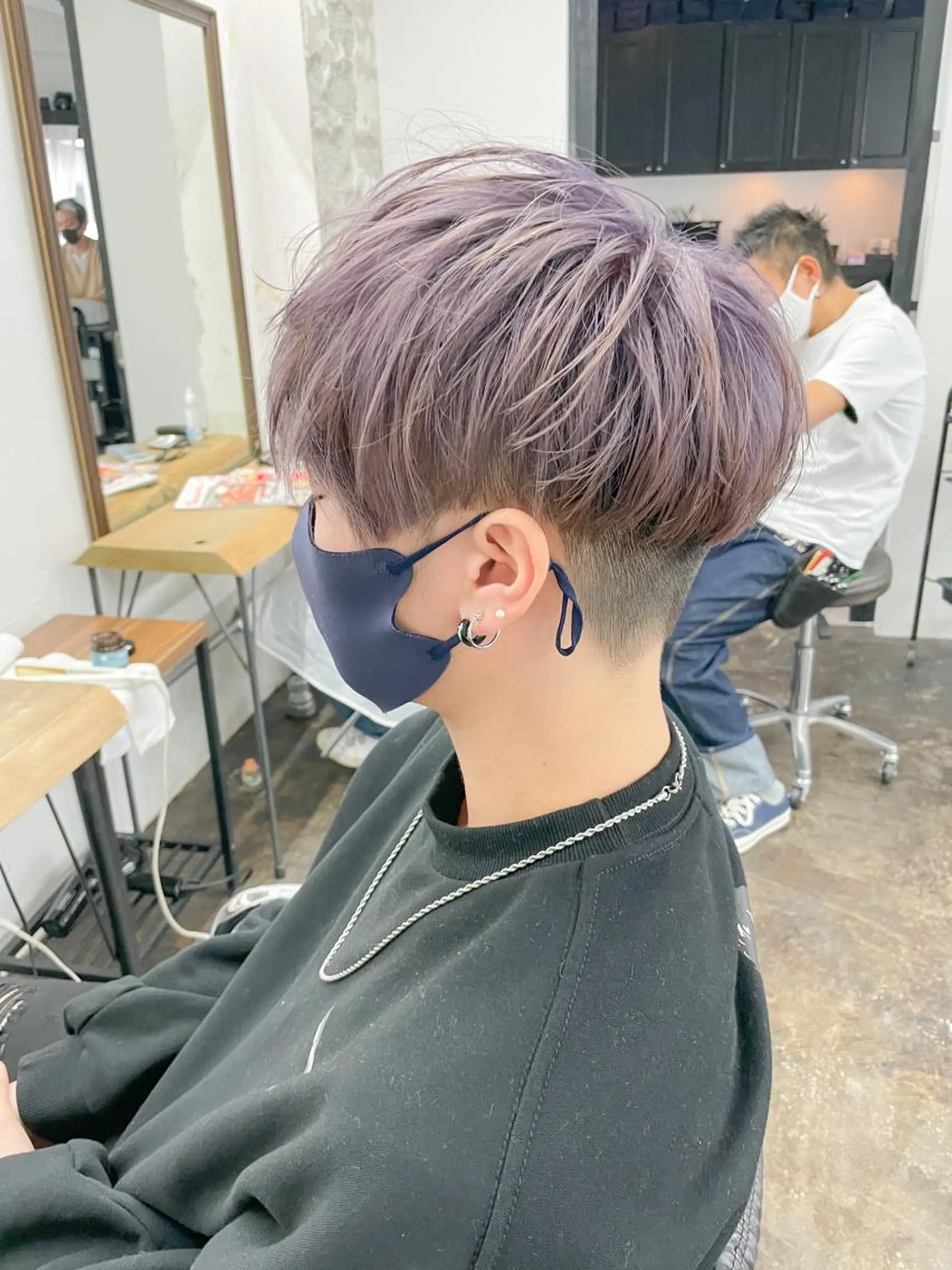ショート カラー メンズ メンズパーマ メンズ特化ryoのヘアスタイル
