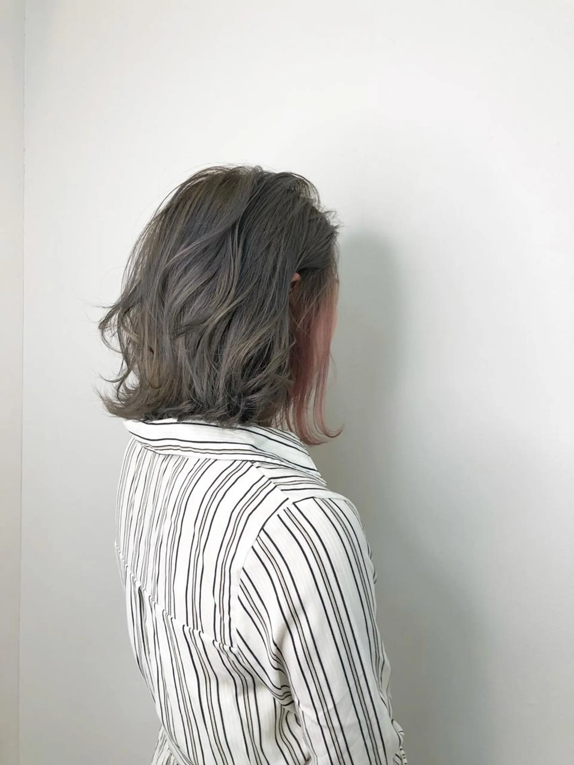 ミディアム レイヤー×縮毛矯正 深見 拓のヘアスタイル