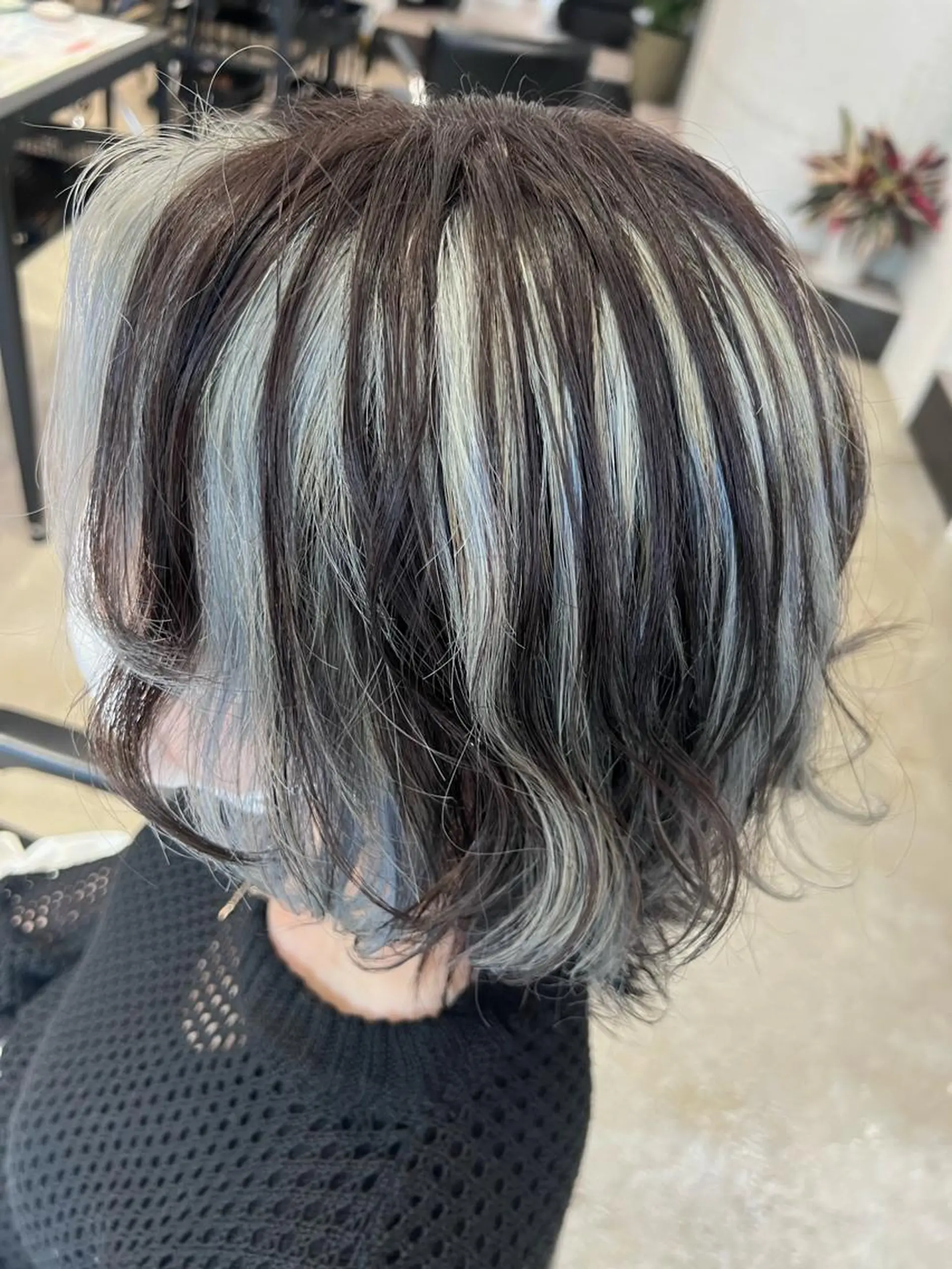 ミディアム カラー ミストバング  フェイスフレーミング オタク美容師💟 チバコナツのヘアスタイル