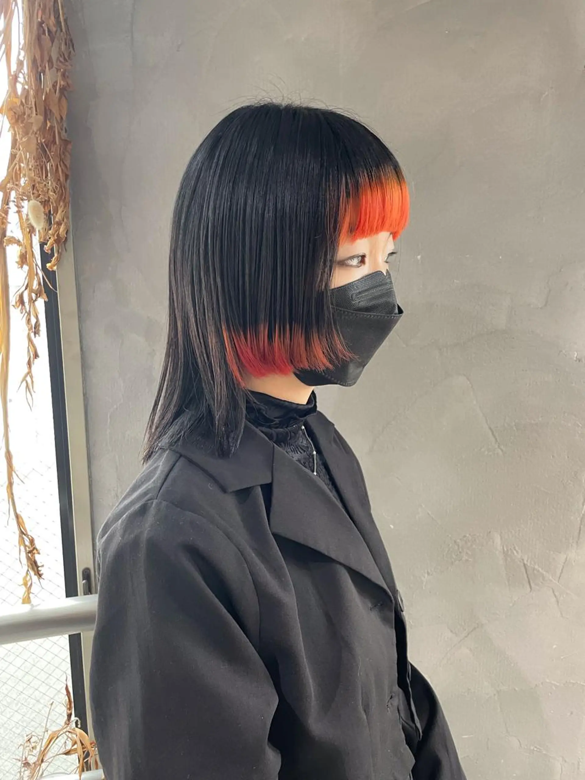 ミディアム カラー ブリーチ 姫カット ワイドバング ウルフカット ウルフ/レイヤー🪐 MANAのヘアスタイル