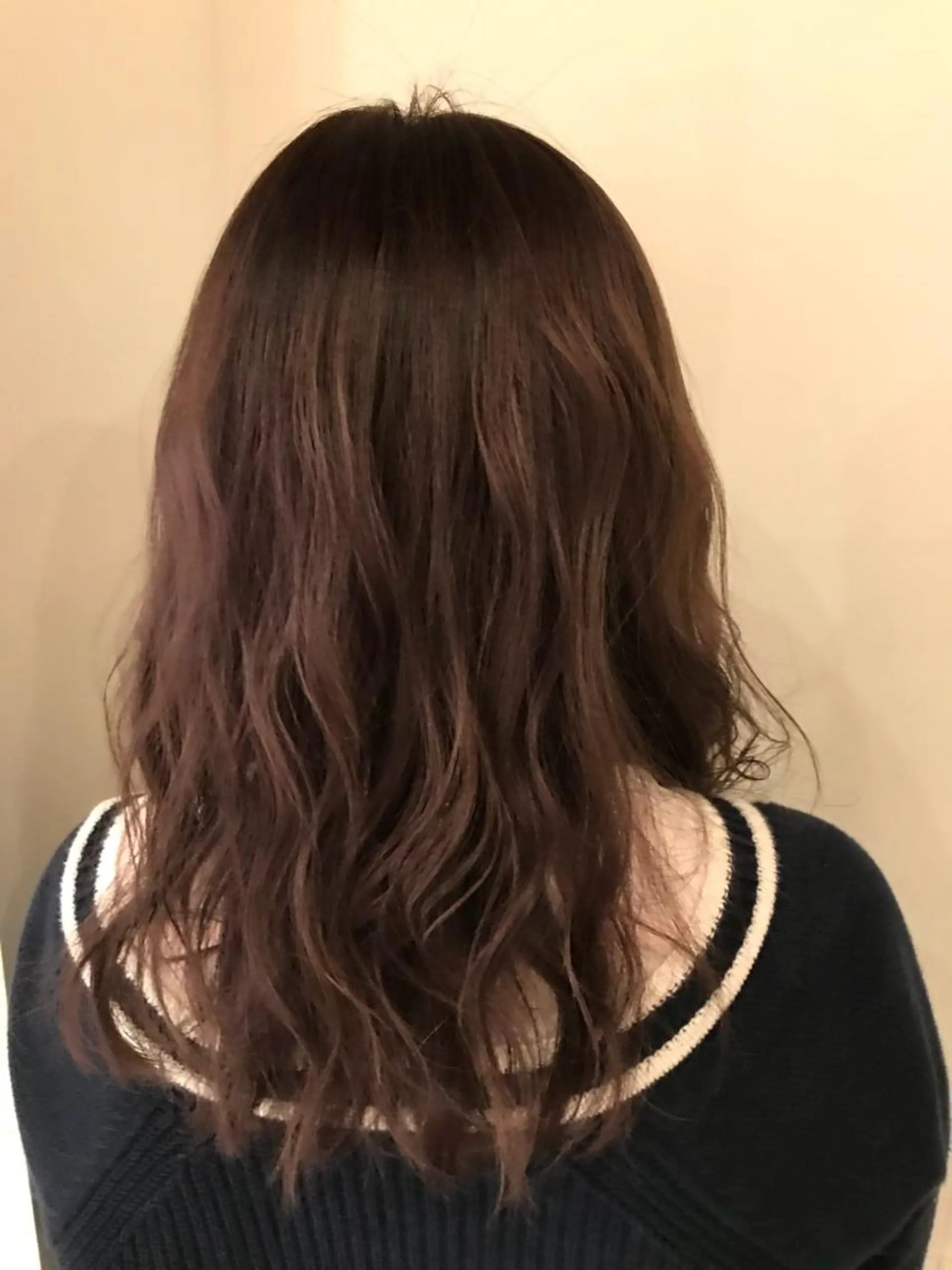 ロング カラー ピンクカラー ピンクパープル パープルカラー 切りっぱなしボブ ソノキユウカのヘアスタイル