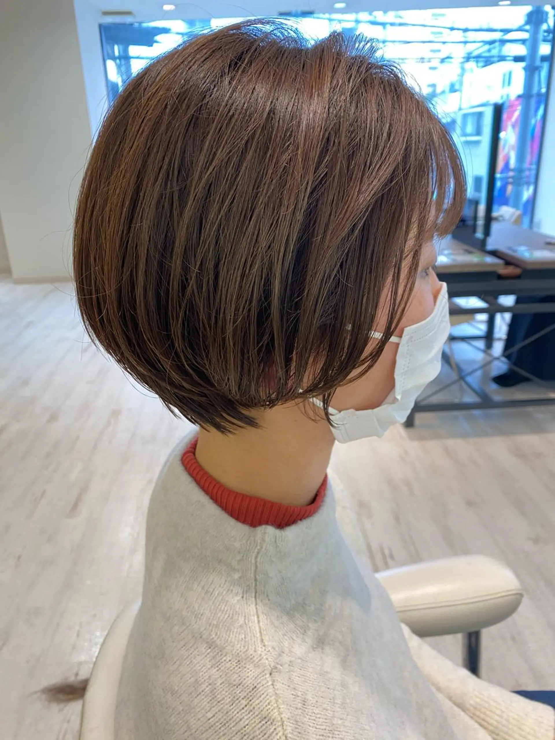ショート カラー ベージュカラー イルミナカラー ショート/ボブ🌿 大野ちかのヘアスタイル