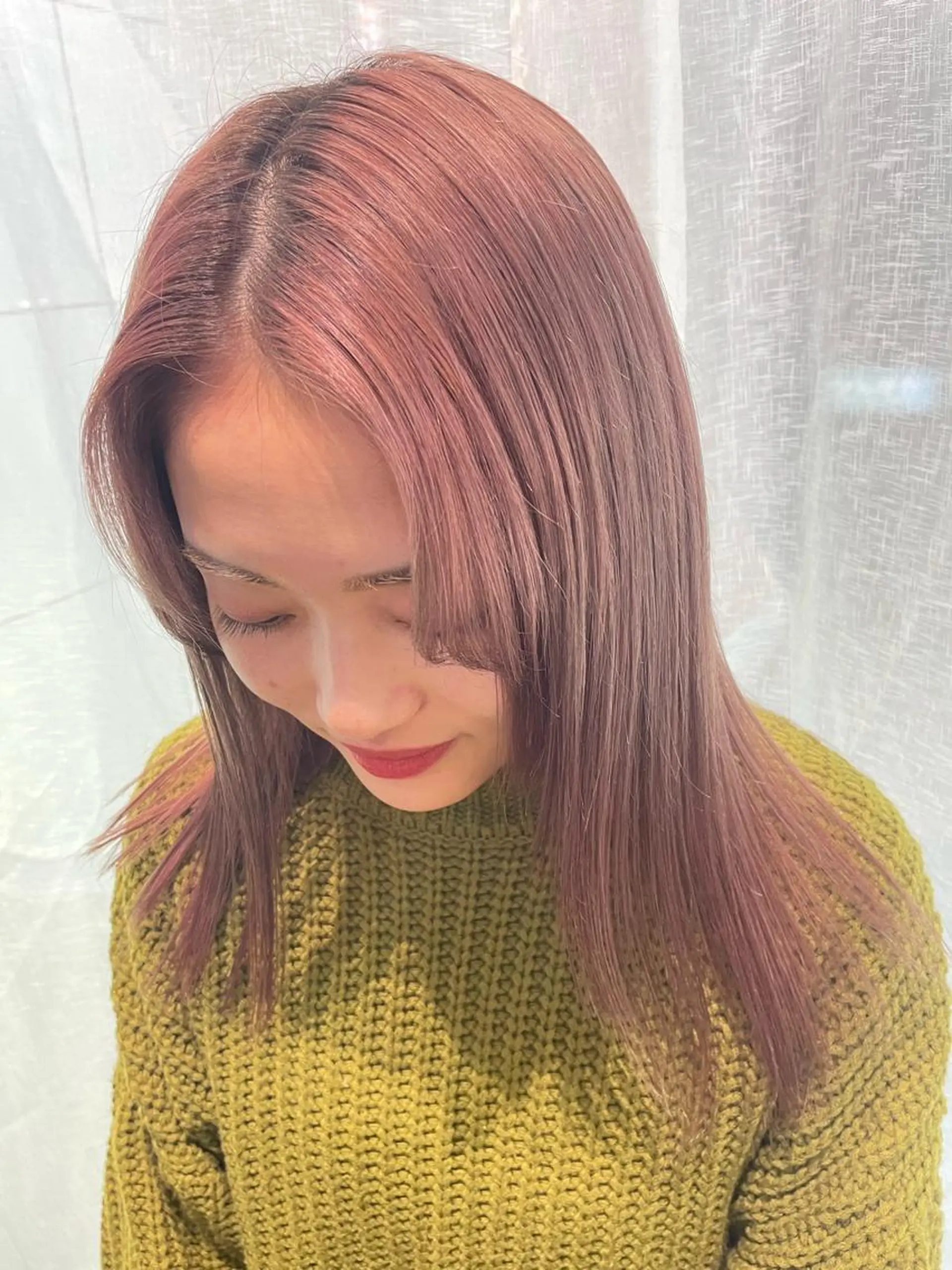 セミロング カラー ヘアカラー 💖デザインカラー/ タダ ハナカ💖のヘアスタイル