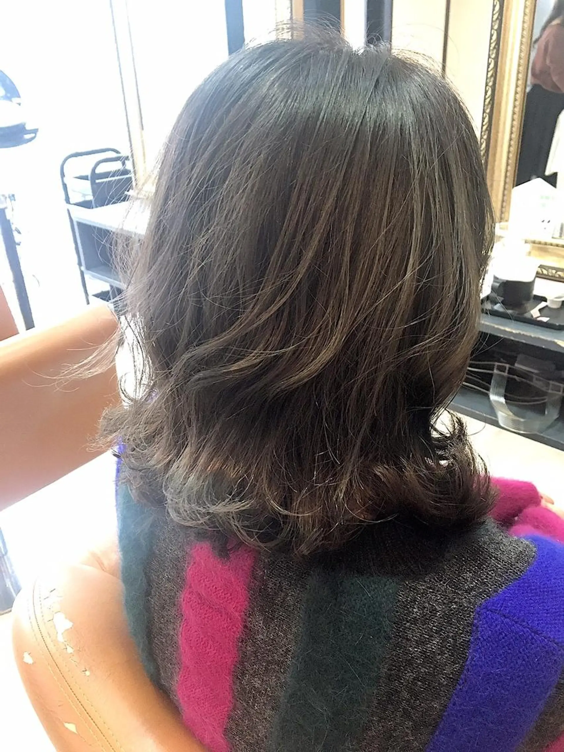 ミディアム カラー パーマ 小顔カット✨ 村上宏樹のヘアスタイル