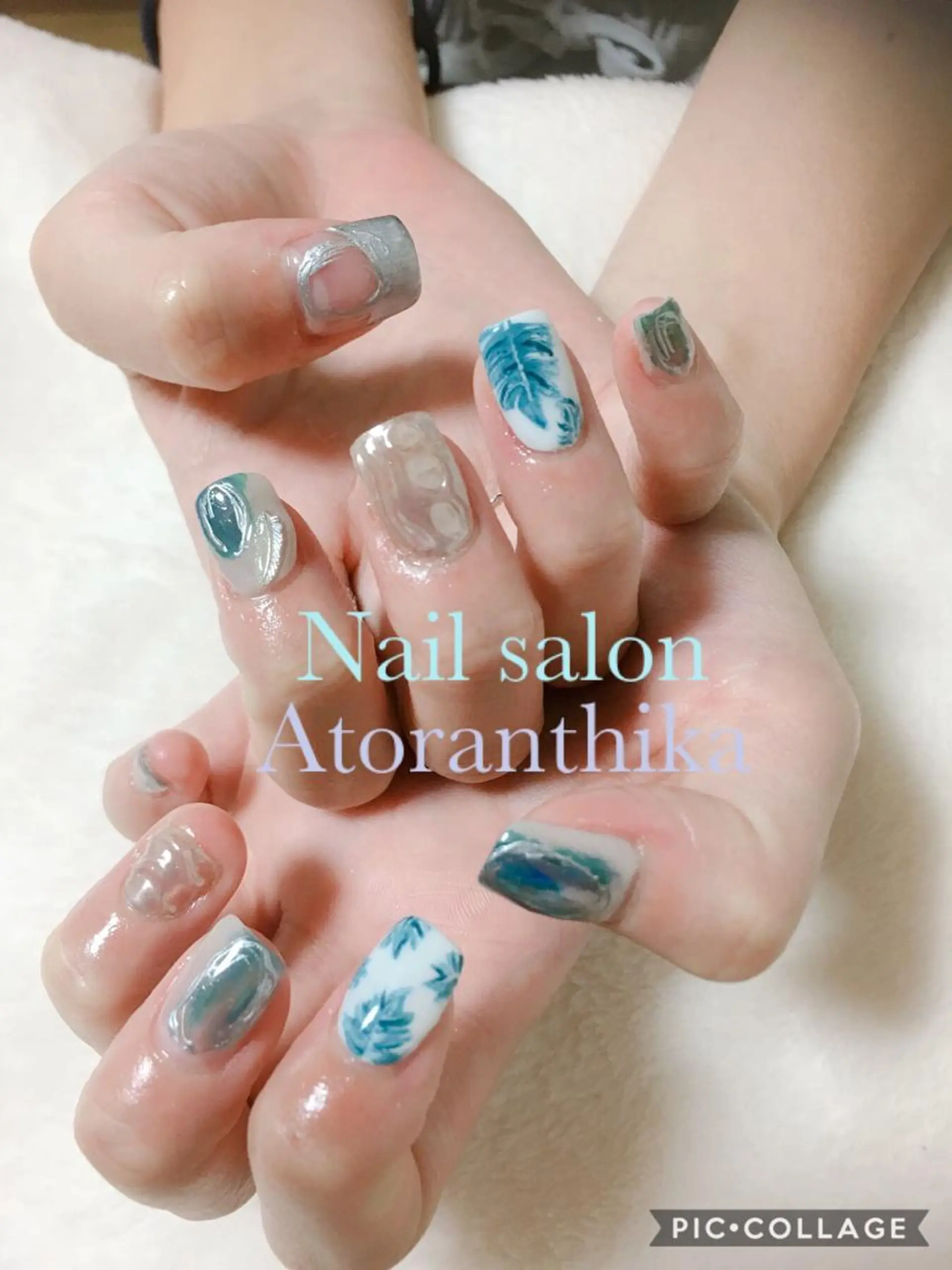 ネイル 長さ出し ハンドネイル Nail salon Atlantica所属・Nail salon ✩ ｱﾄﾗﾝﾃｨｶのネイルデザイン