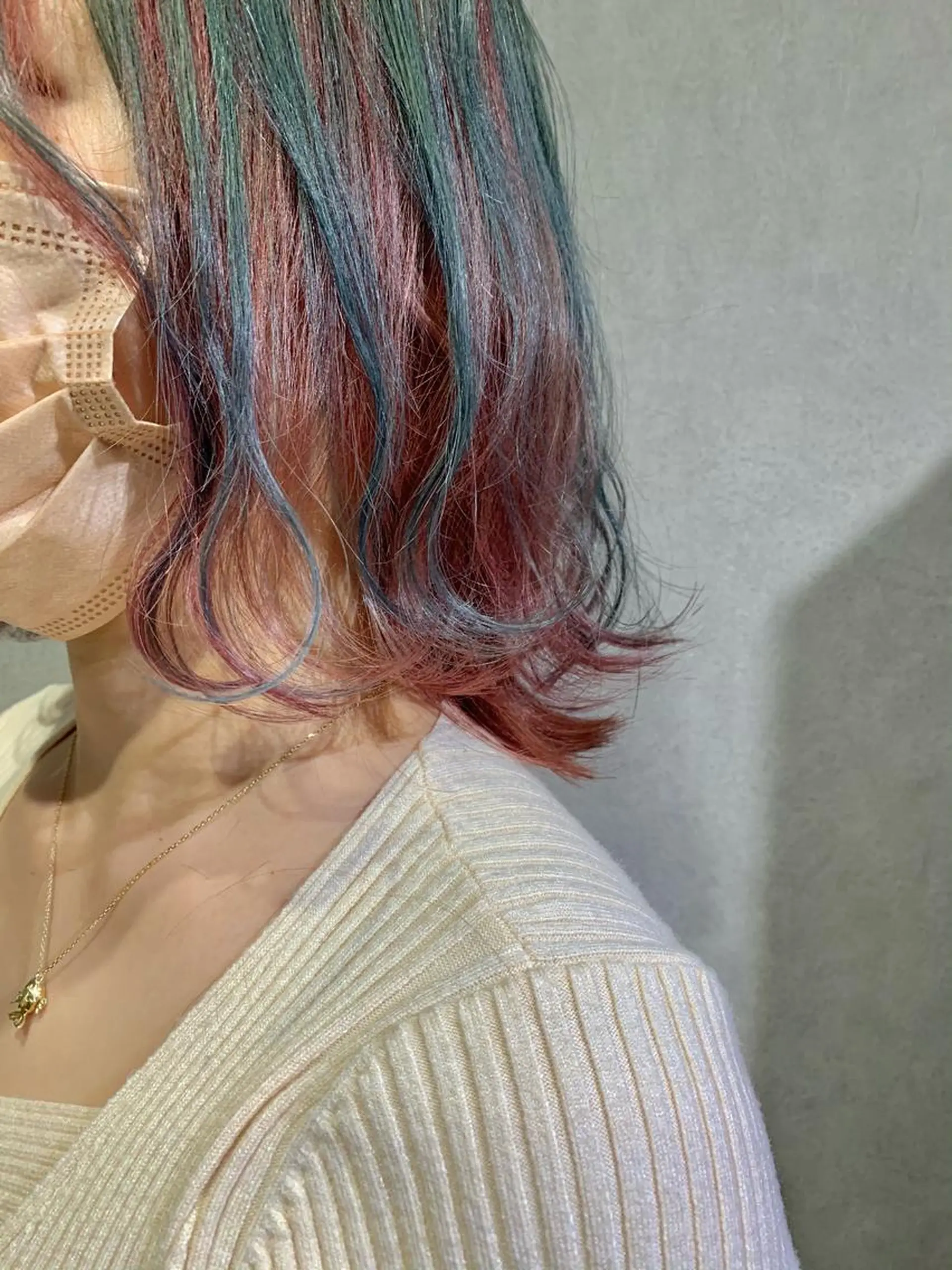 ショート カラー バレイヤージュ デザインカラー イヤリングカラー ハイライトカラー インナーカラー ヘアカラー トリートメント ひばりヶ丘美容室 ✂︎藤原珠輝✂︎のヘアスタイル