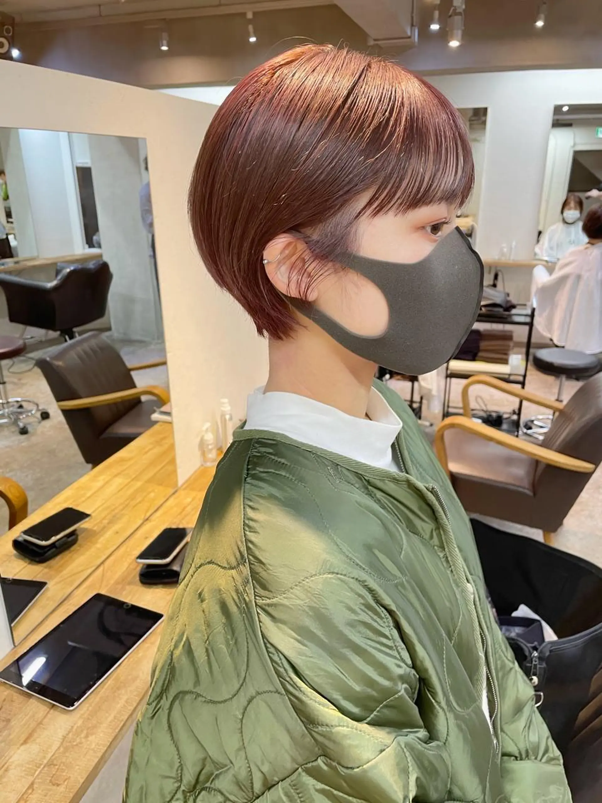 ショート カラー ヘアアレンジ 丸山渉/パーマ エフェクトブリーチのヘアスタイル