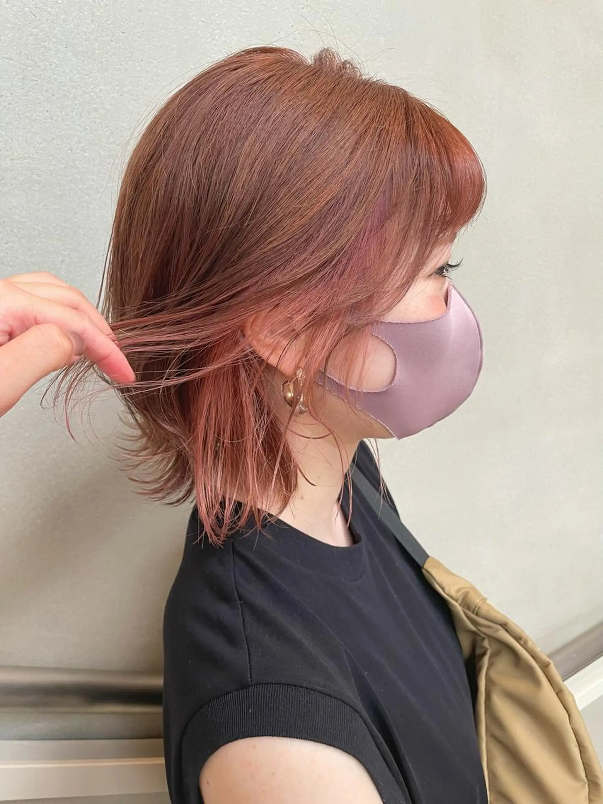 ミディアム カラー ピンクカラー 沖縄/ヘアアレンジ /着付けのヘアスタイル