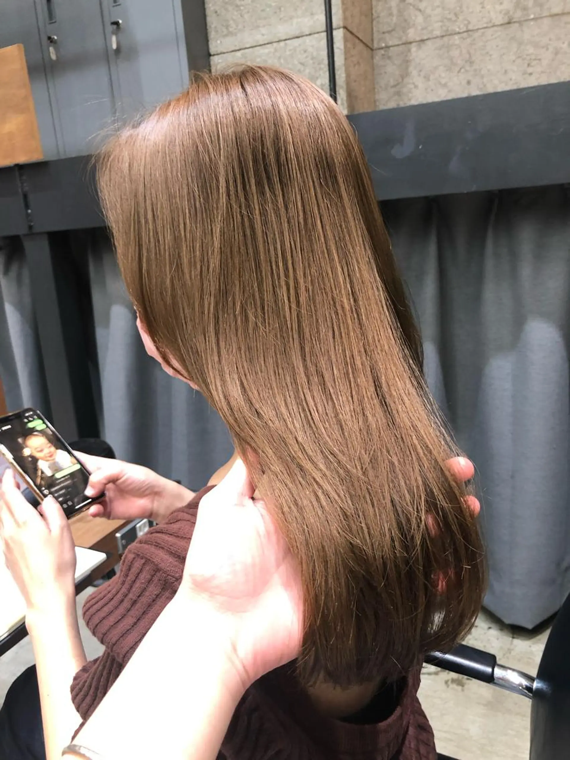 セミロング カラー GO TODAY SHAiRE SALON 原宿本店所属・レイヤー/ボブカット ハイトーン　河内康太のヘアスタイル