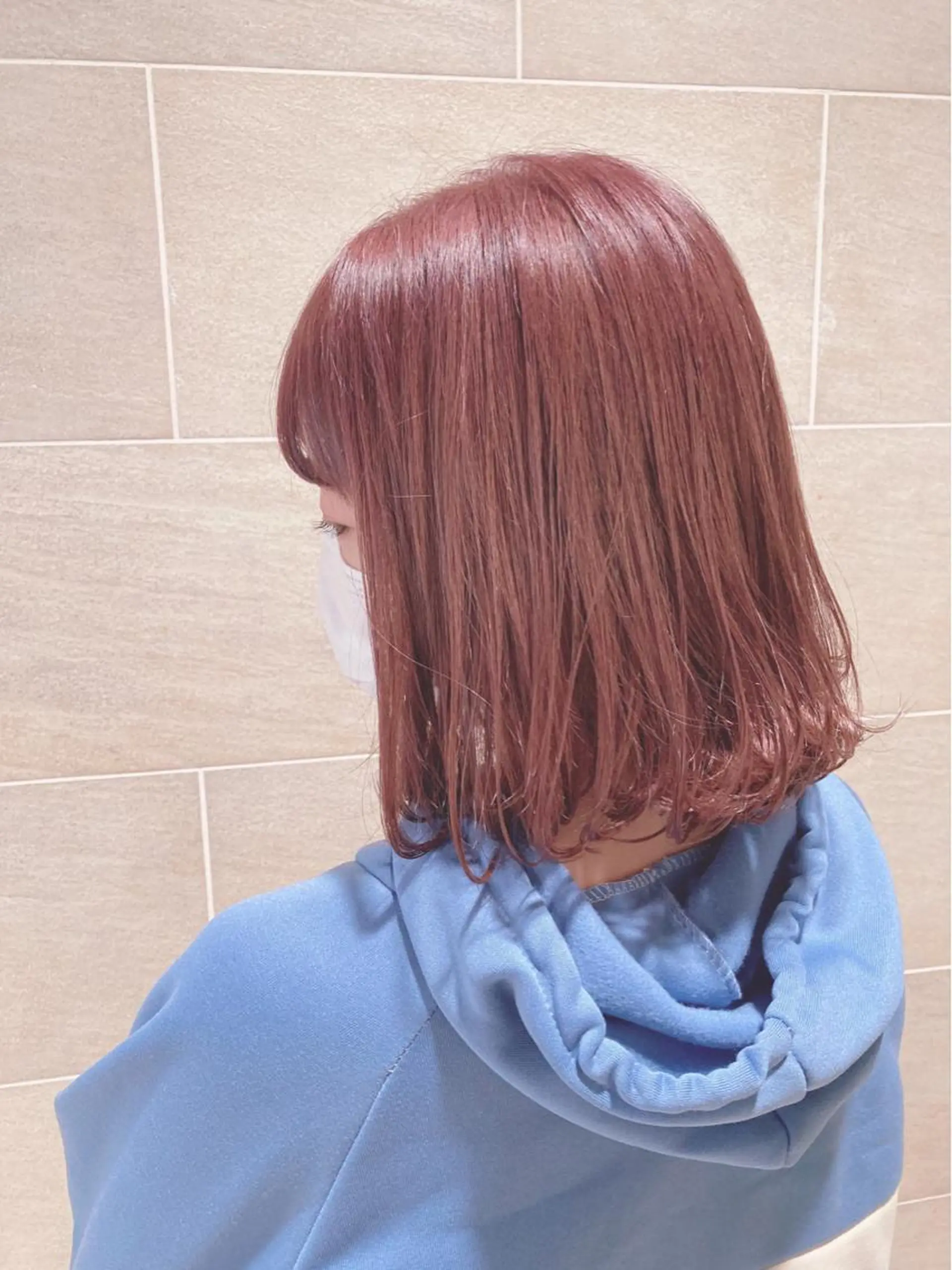 ミディアム カラー アッシュ ブリーチ ダブルカラー ピンクカラー ピンクアッシュ カット ヘアカラー 宮原 佳苗のヘアスタイル