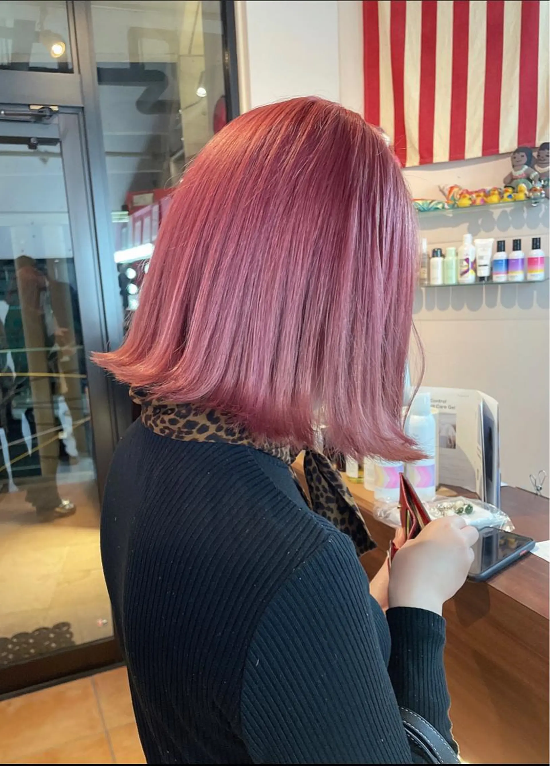 ミディアム カラー ハイトーンカラー ボブ 心斎橋/ブリーチ minamiのヘアスタイル