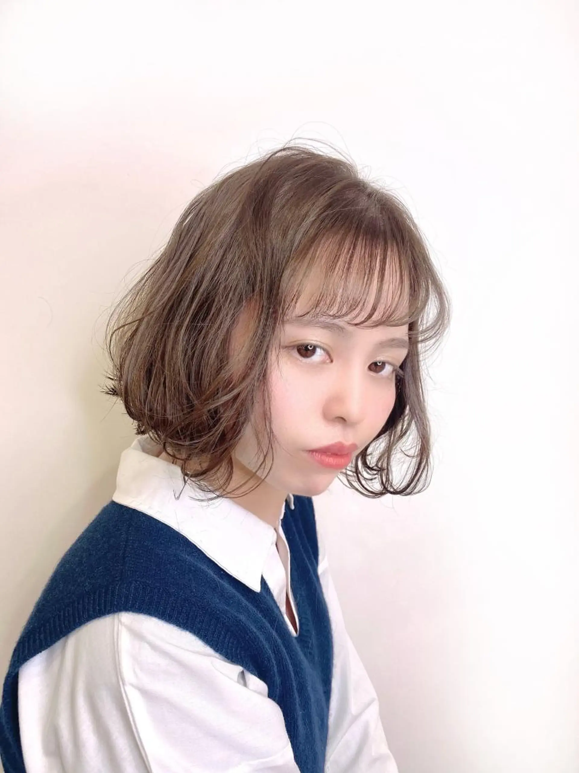 ミディアム カット ヘアカラー トリートメント Maison 寺尾拓朗のヘアスタイル