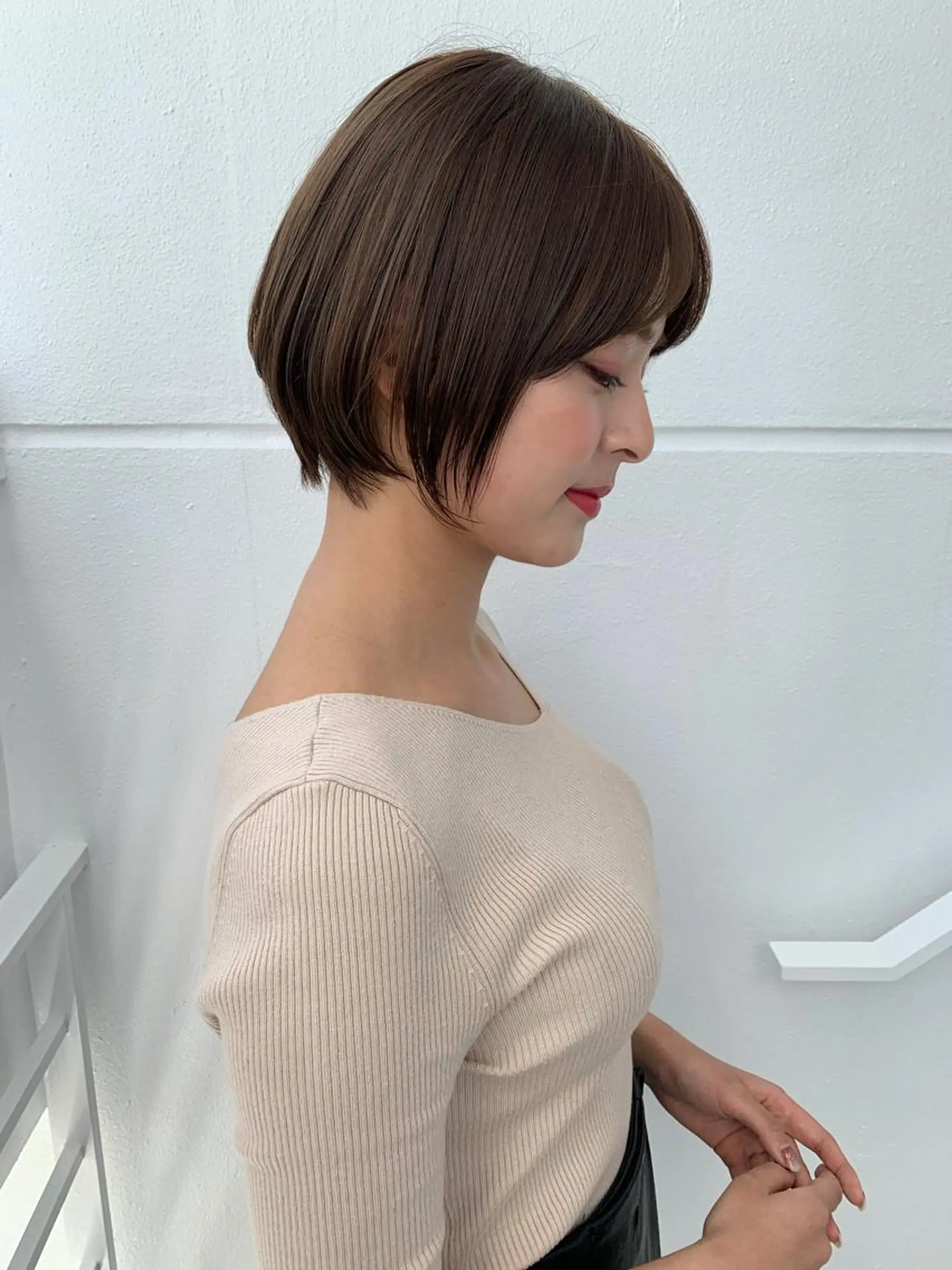 ショート カラー カット ヘアカラー LucksiMie 銀座店所属・【韓国 レイヤー 髪質改善✨】かずのヘアスタイル