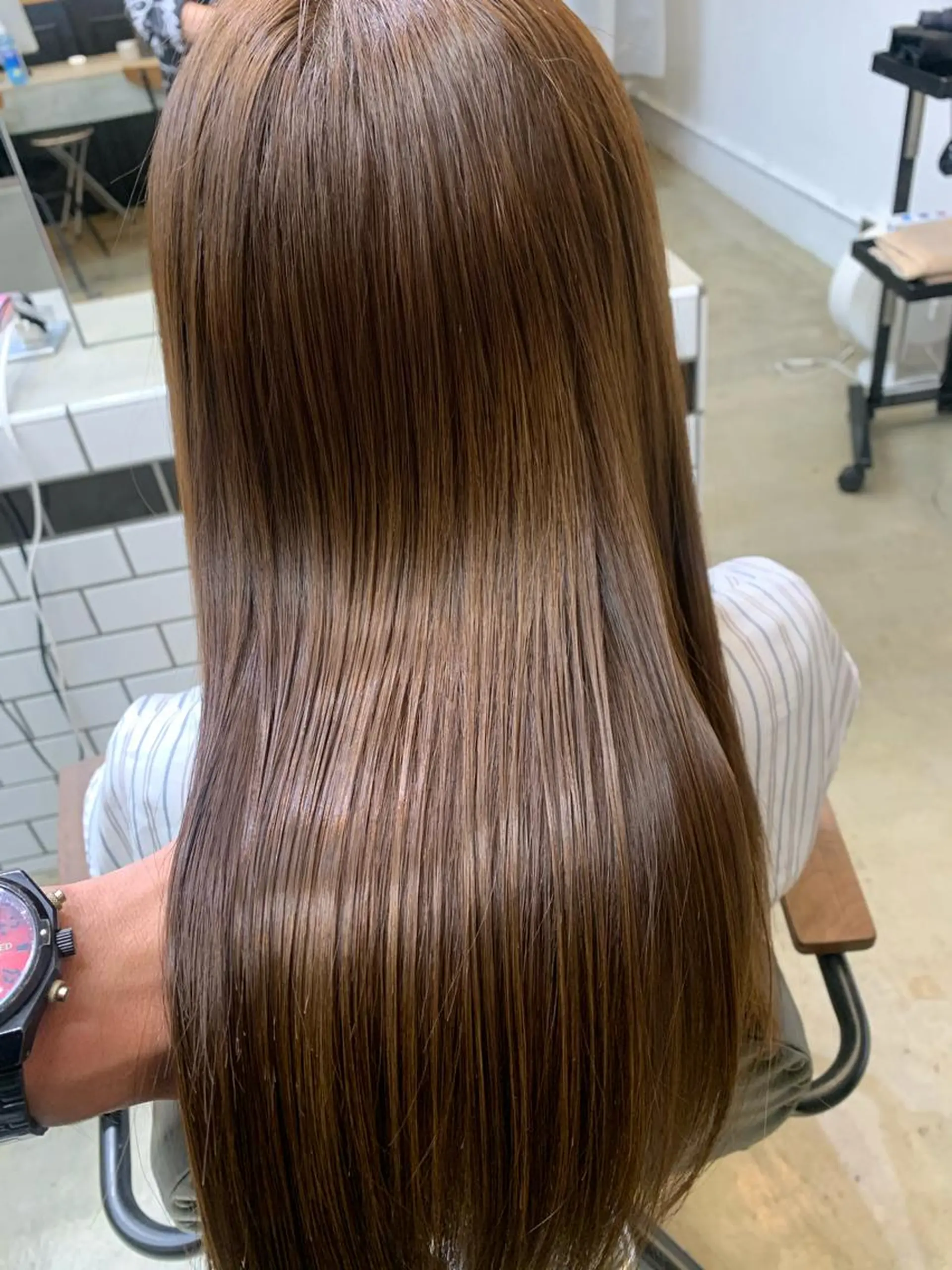 ミディアム カラー ミディアムパーマ ブリーチ トリートメント 個室サロン Fbeauty×Spica所属・トップ スタイリストのヘアスタイル