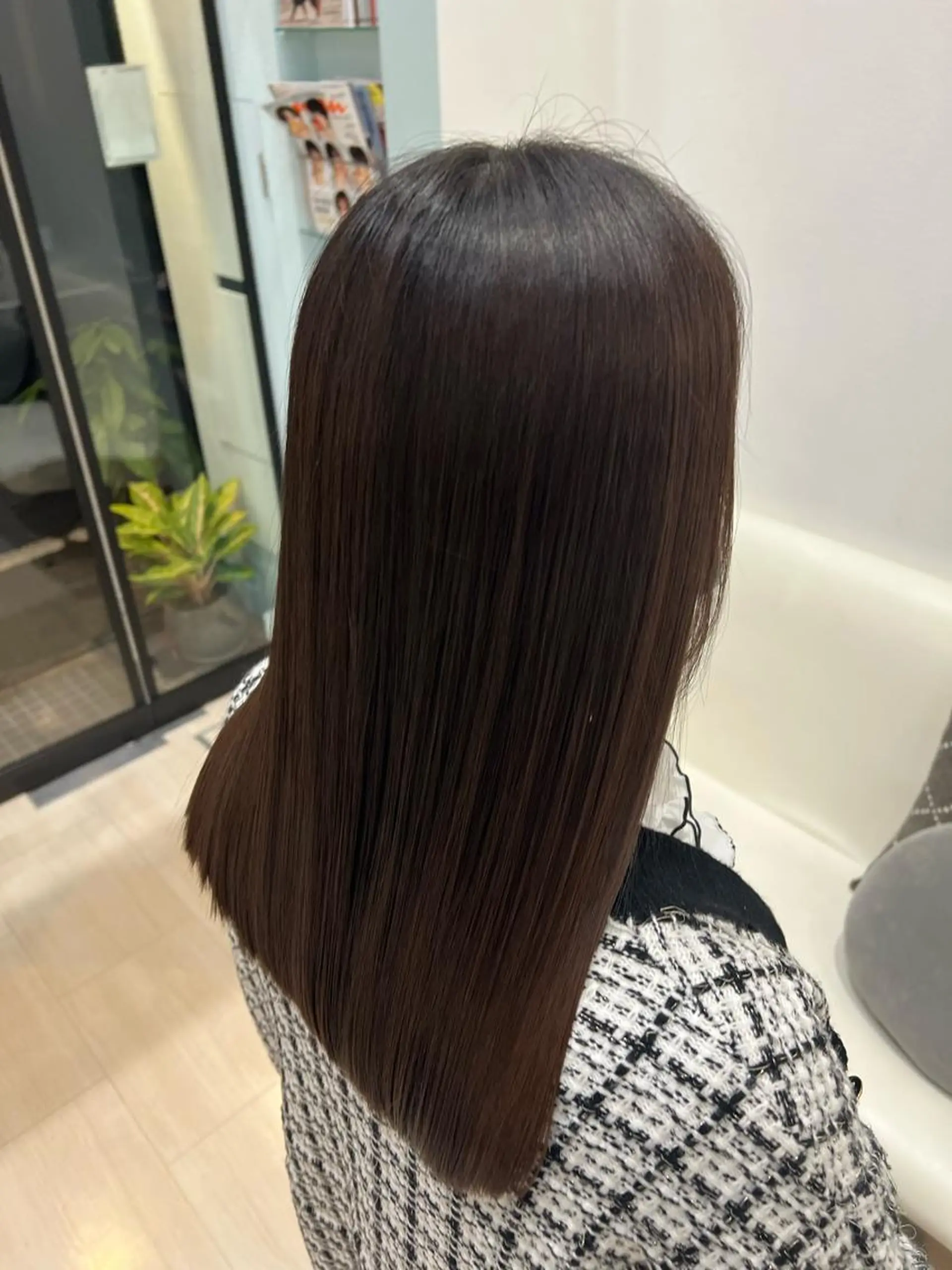 セミロング カラー パーマ ヘアアレンジ 堀井 凌平のヘアスタイル