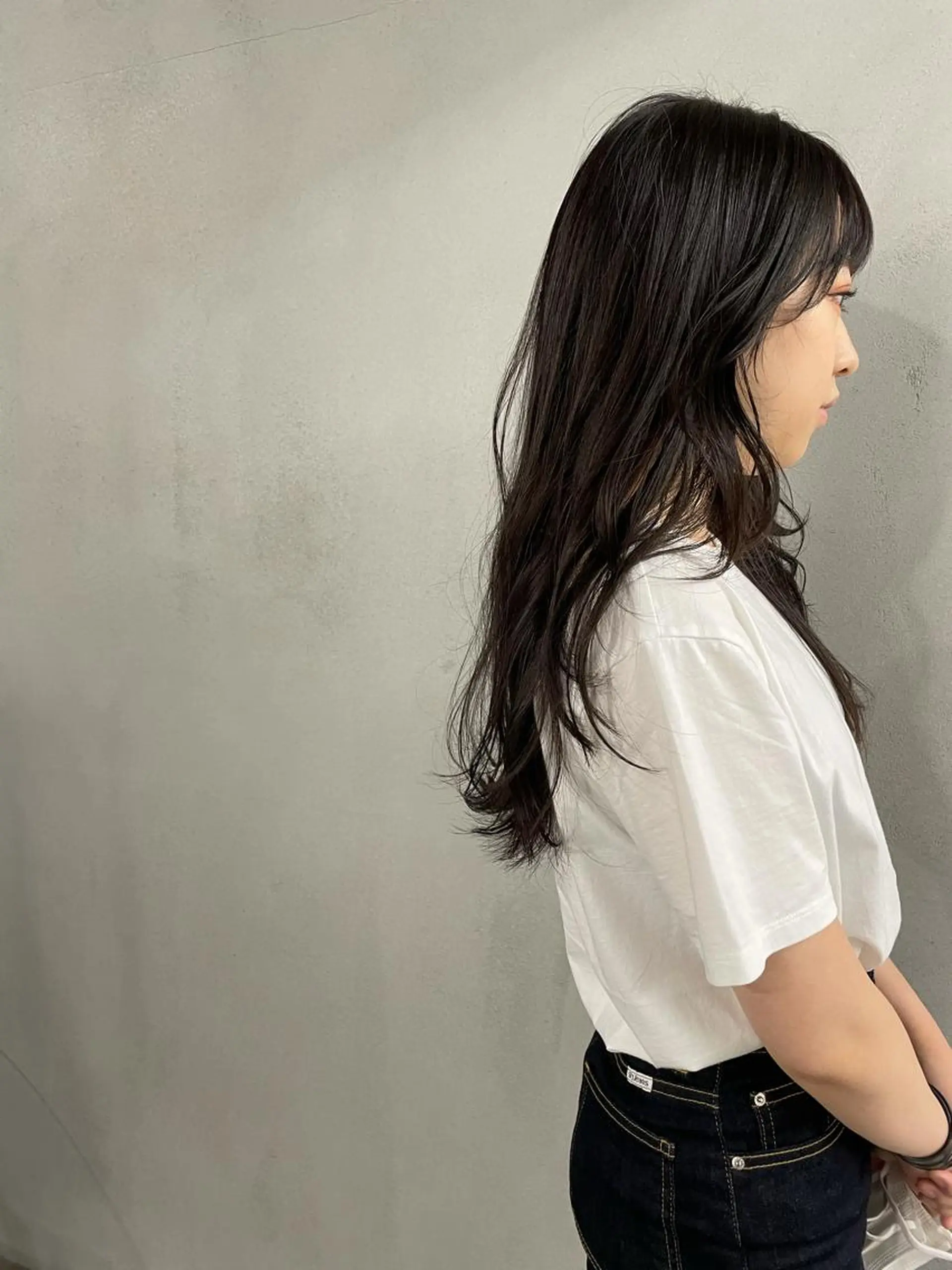 ロング カラー パーマ ヘアアレンジ メンズ キッズ ネイル マツエク・マツパ ロングレイヤー ナチュラル レイヤーカット ロング ロングネイル #tag 稗田綾加のヘアスタイル