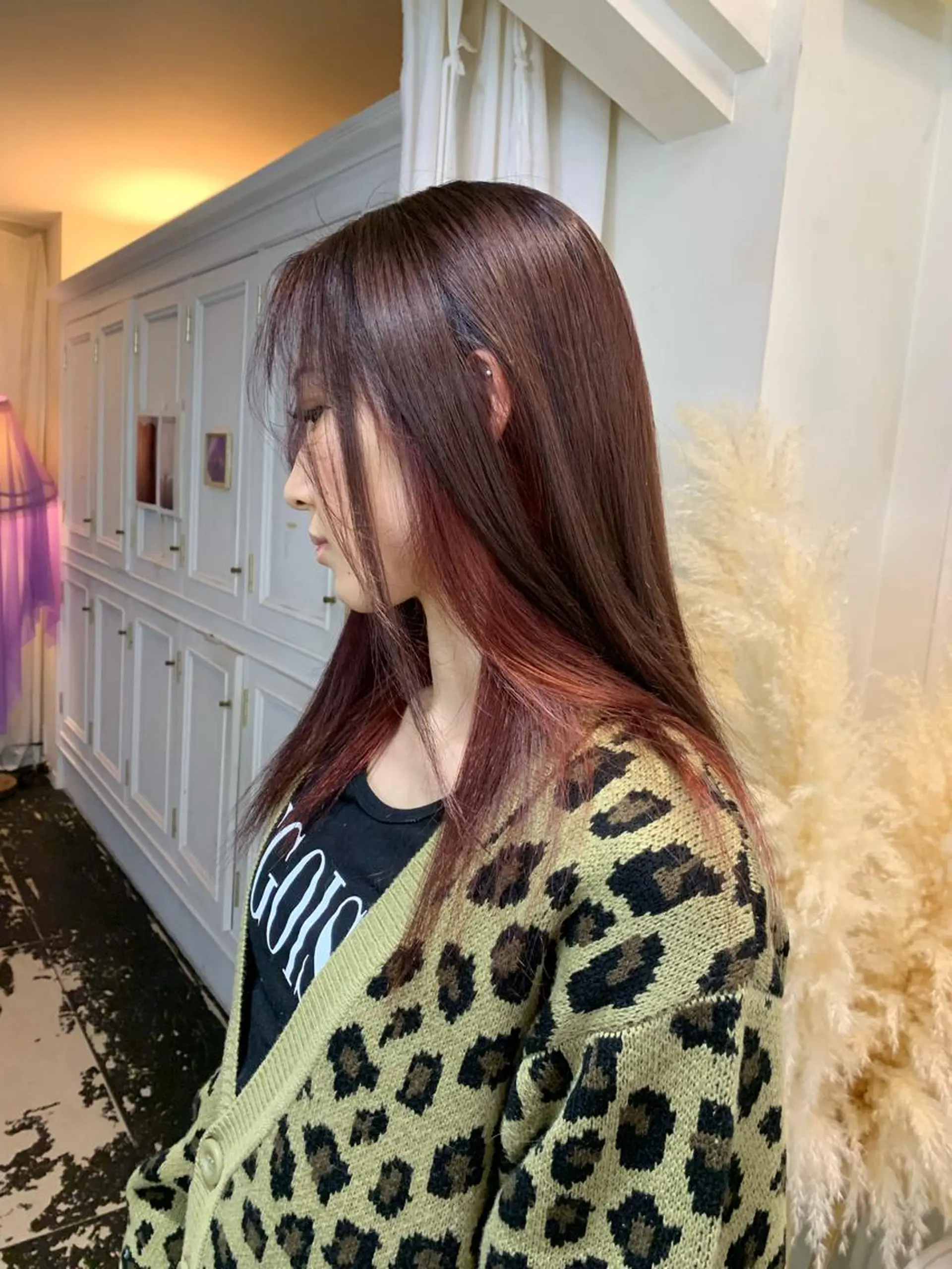 セミロング カラー ブリーチ ケアブリーチ ヘアカラー 早川 豪のヘアスタイル
