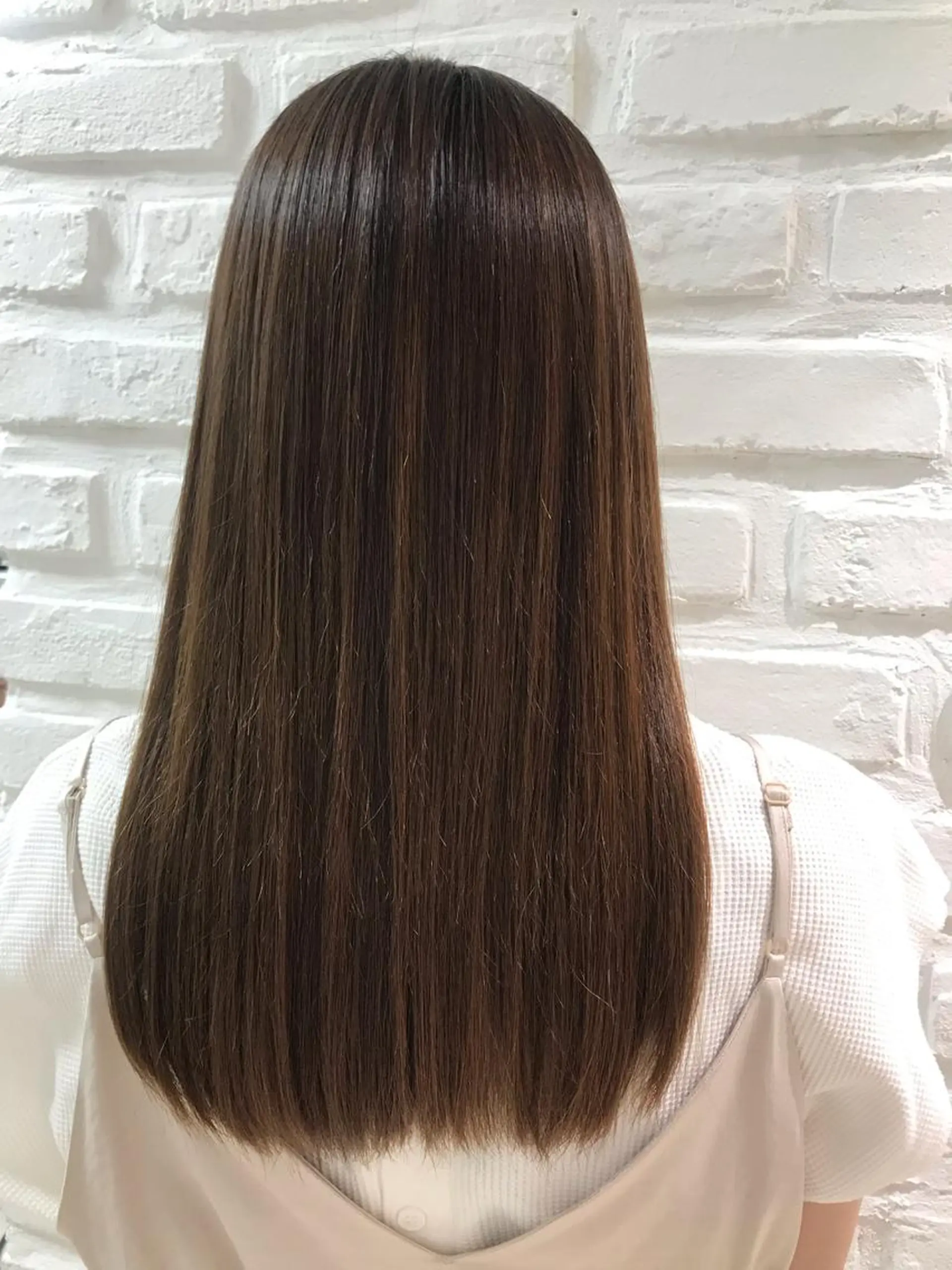 ロング パーマ 縮毛矯正 【暖色カラー特化】 中山由梨のヘアスタイル