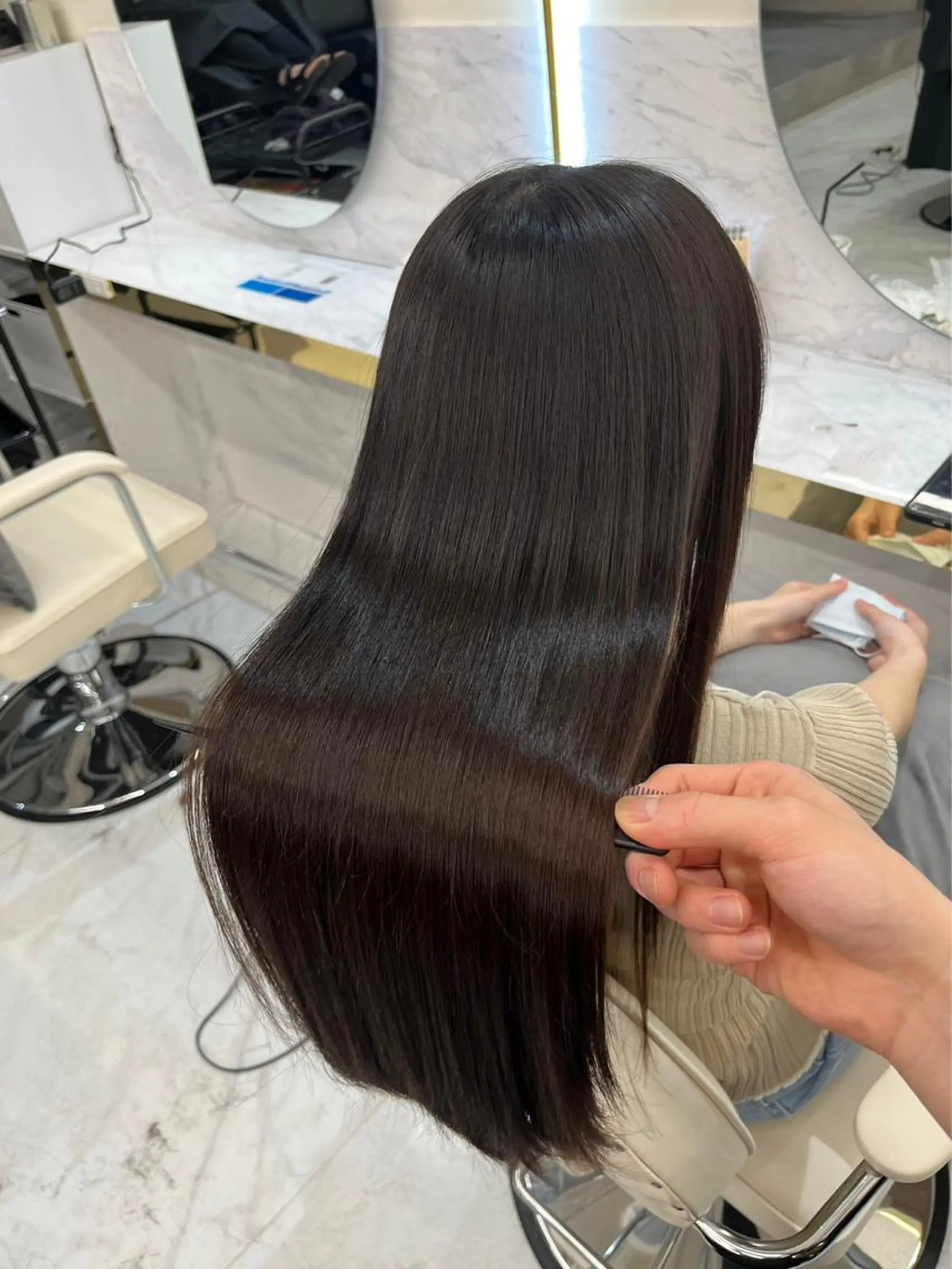 ロング カラー 縮毛矯正 トリートメント 髪質改善支持率 NO.1🌹松野力也のヘアスタイル