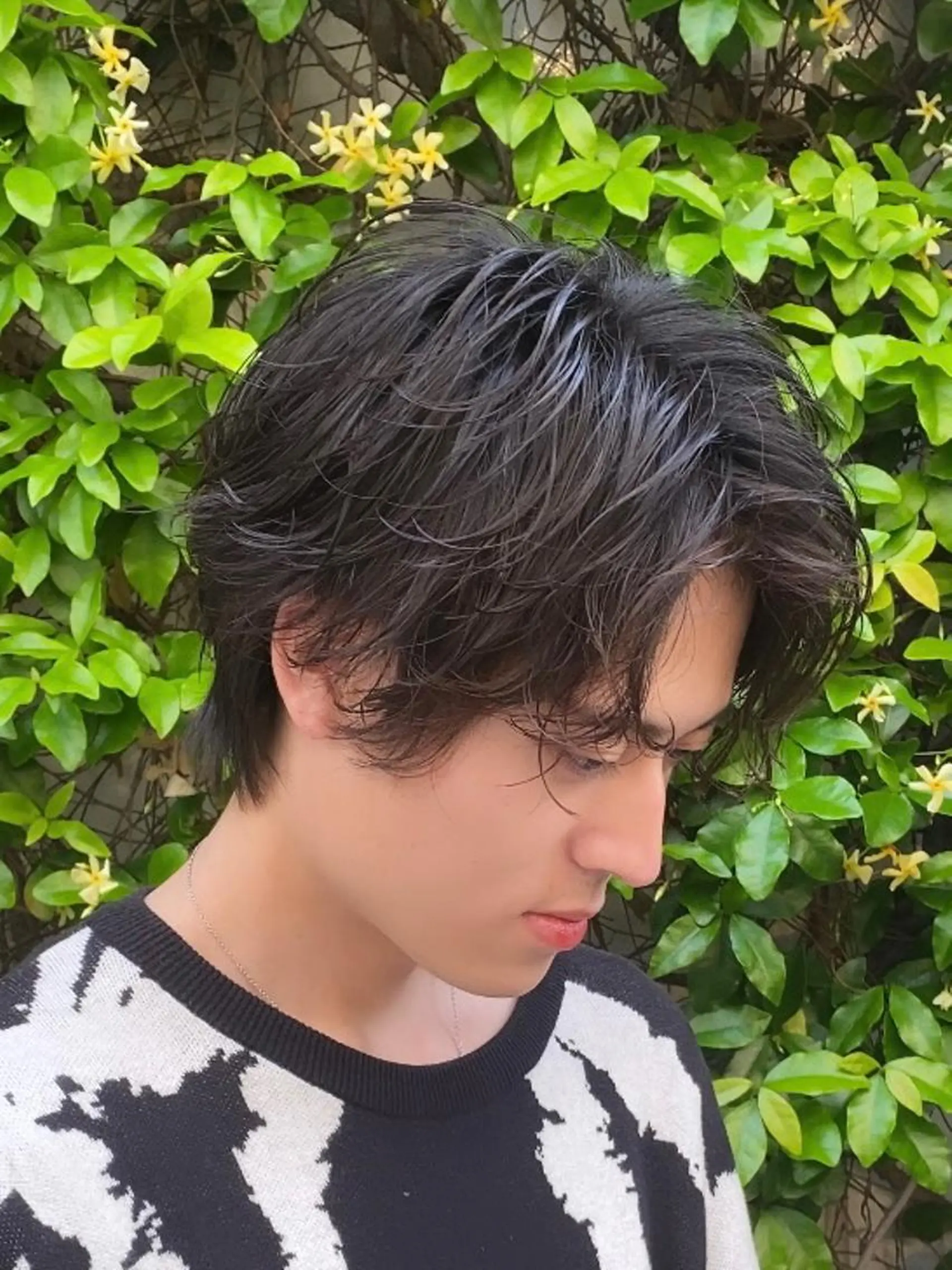 メンズ 透明感ブリーチ/ メンズパーマのヘアスタイル