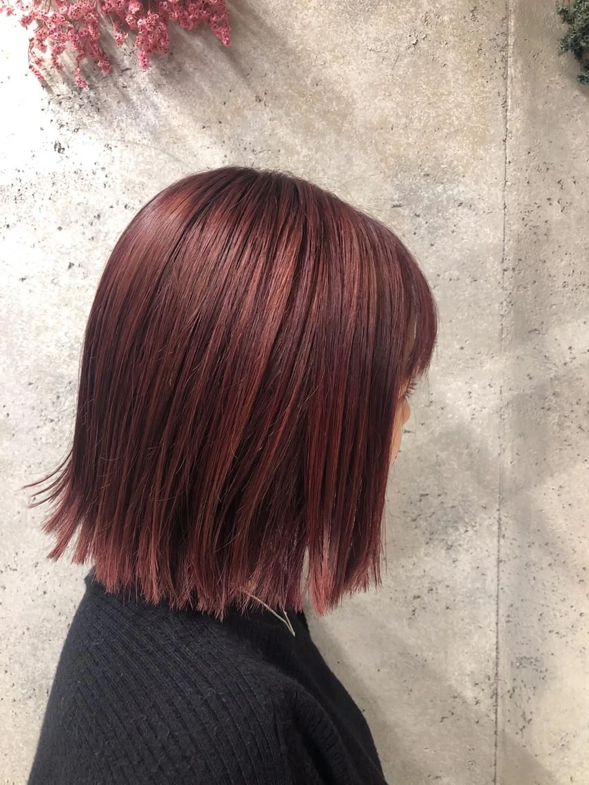 ショート カラー レッドカラー wakana 【ブリーチカラー】のヘアスタイル