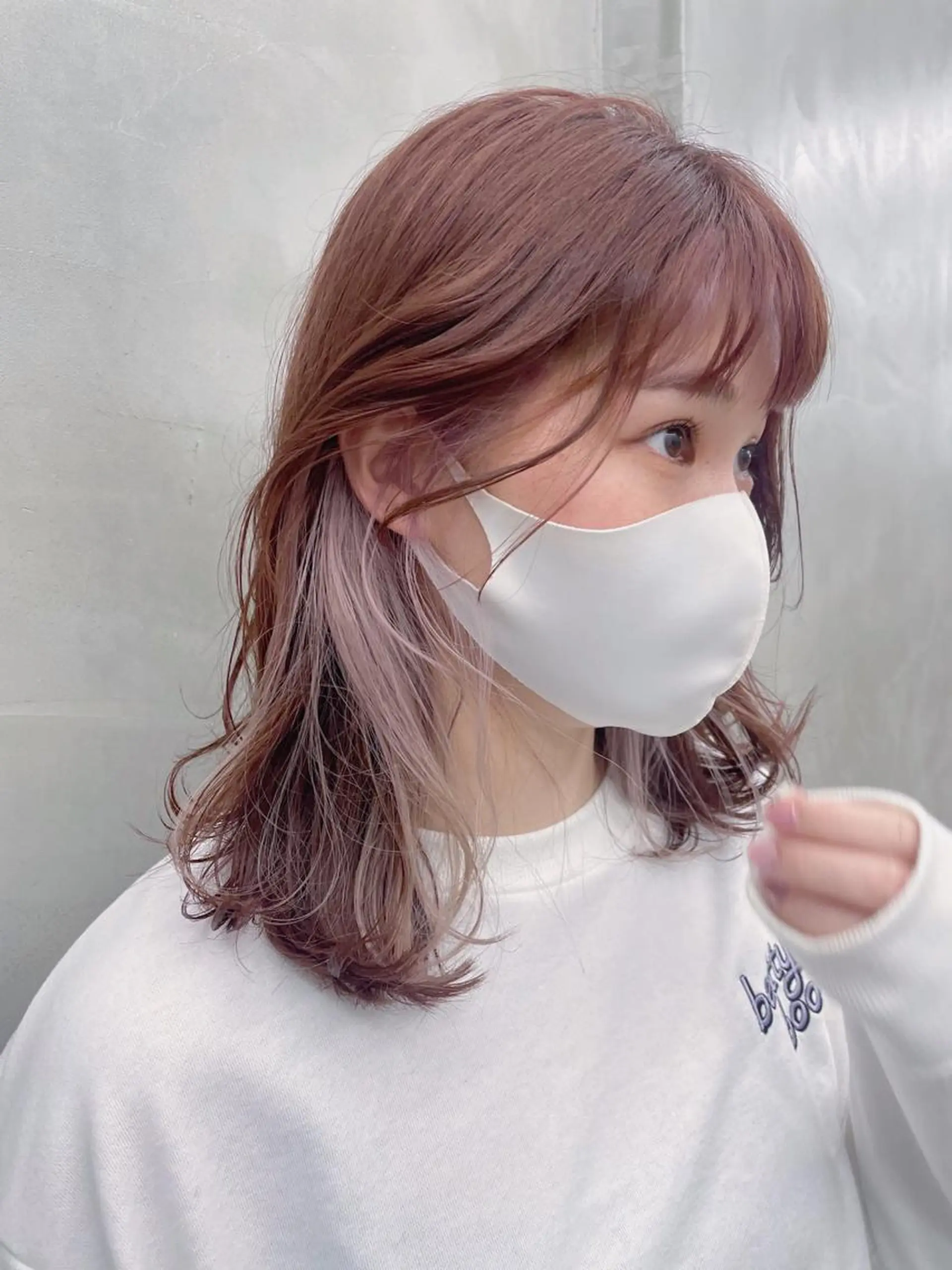 ミディアム カラー yurika☁️ 似合わせ｜レイヤーのヘアスタイル