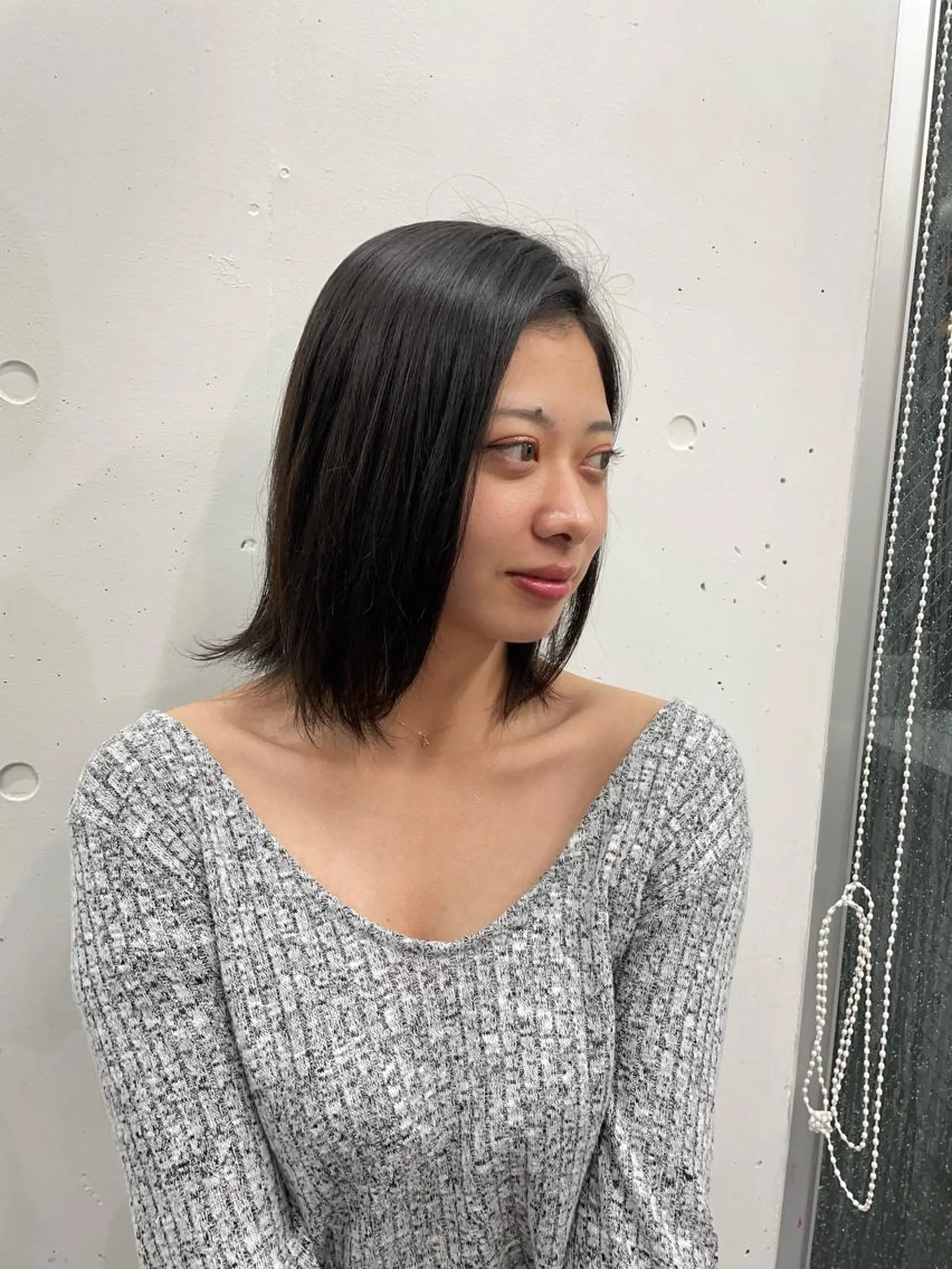 セミロング パーマ 縮毛矯正 ストレートパーマ 縮毛矯正 fifth /鈴木あづさのヘアスタイル
